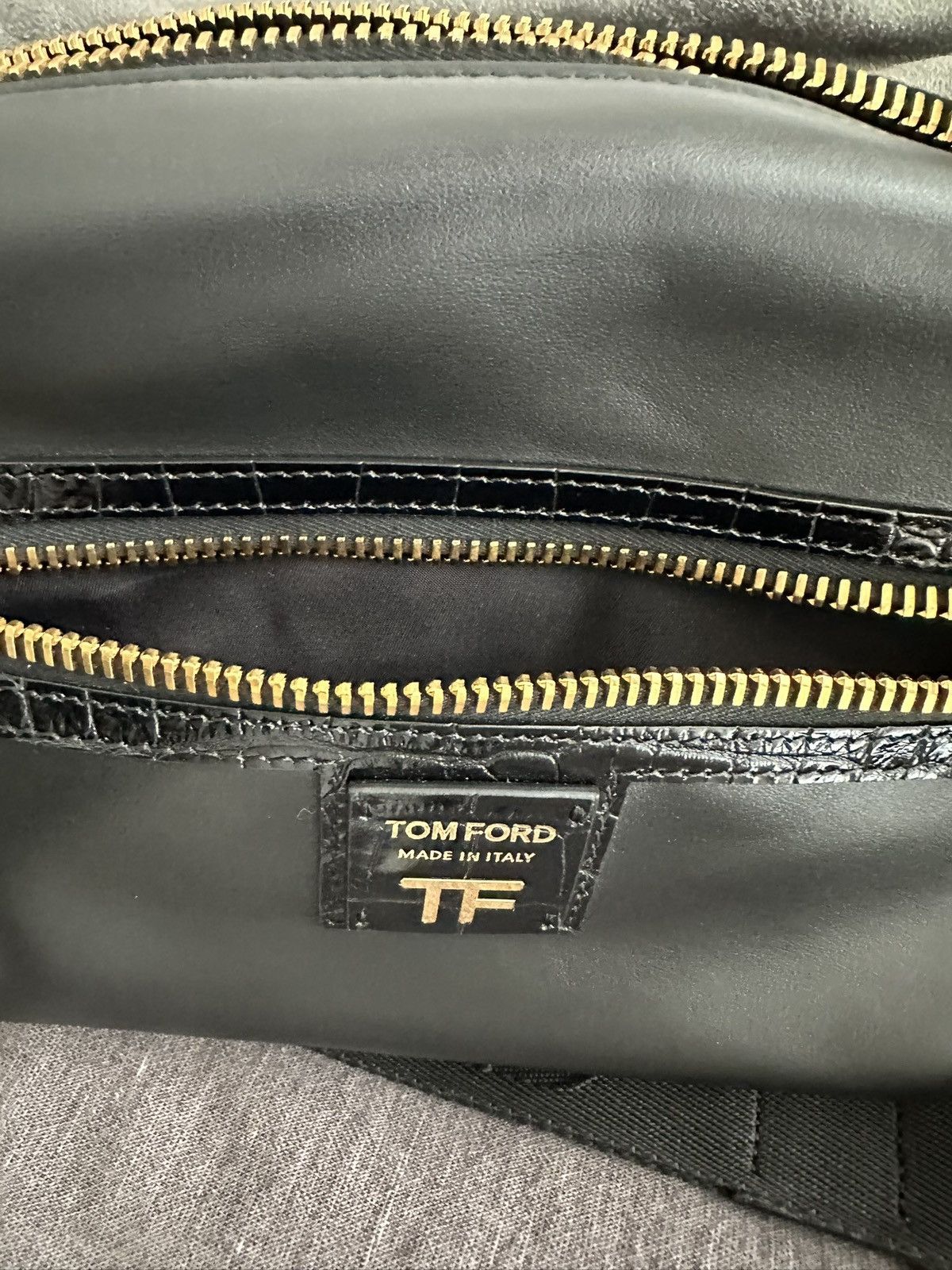 Tom Ford TOM FORD Croc-Embossed Calfskin Bag Size ONE SIZE - 7 Thumbnail