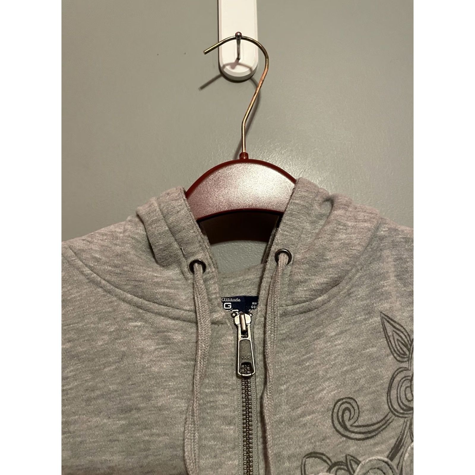 Big Dogs VINTAGE Big Dogs Hooded Jacket L Gray Zip Up Sweatshirt Coat Mid-Length Size US L / EU 52-54 / 3 - 5 Thumbnail