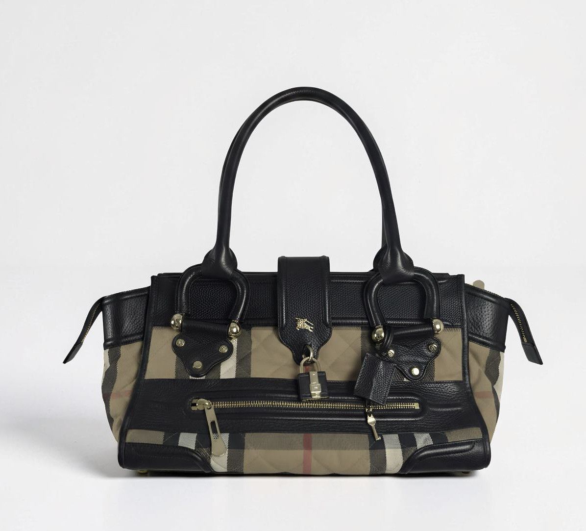 Burberry Burberry Nova Check & Leather bag Size ONE SIZE - 1 Thumbnail