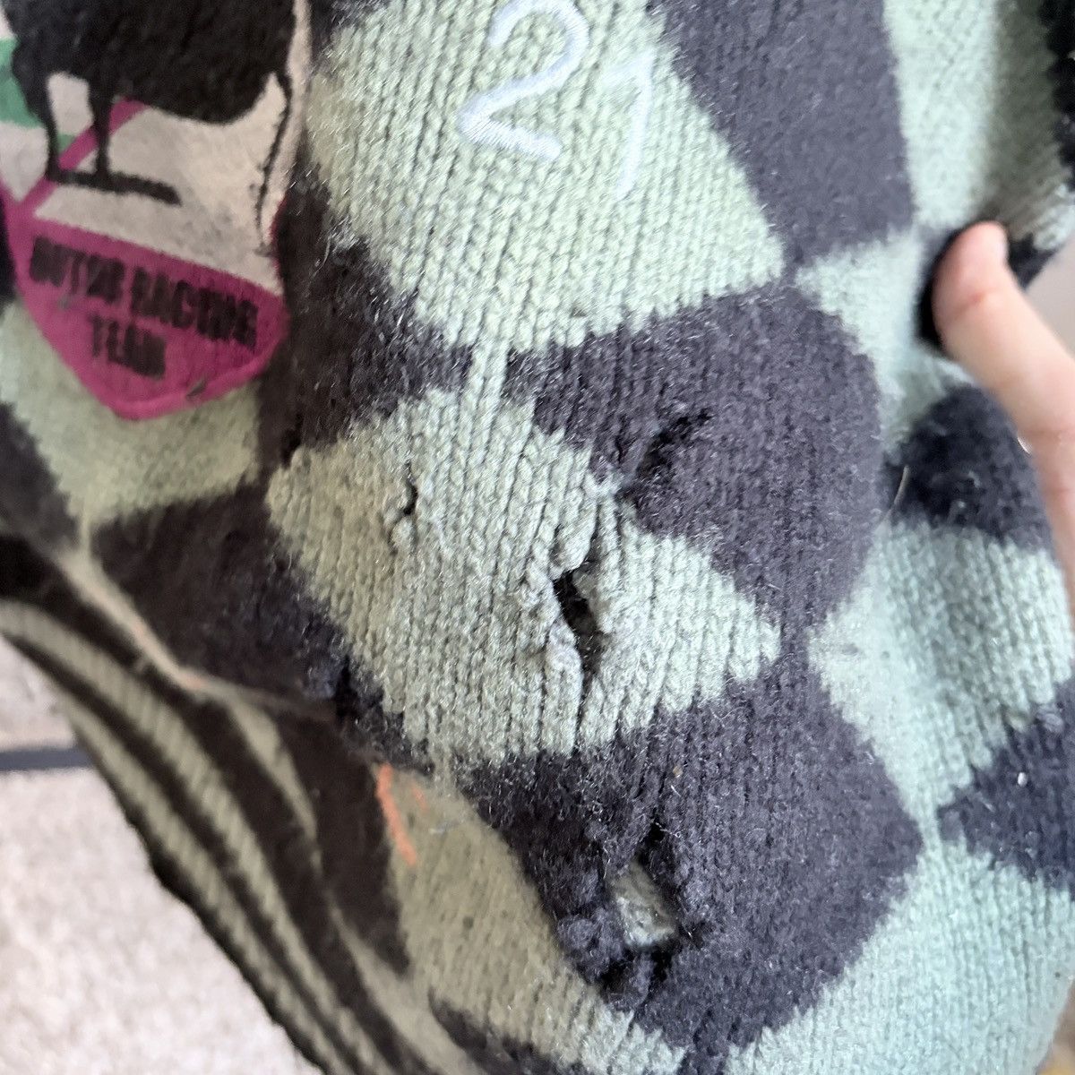 Rhude Rhude x McLaren Flag Checkered Sample Polo Sweater Size US M / EU 48-50 / 2 - 7 Thumbnail
