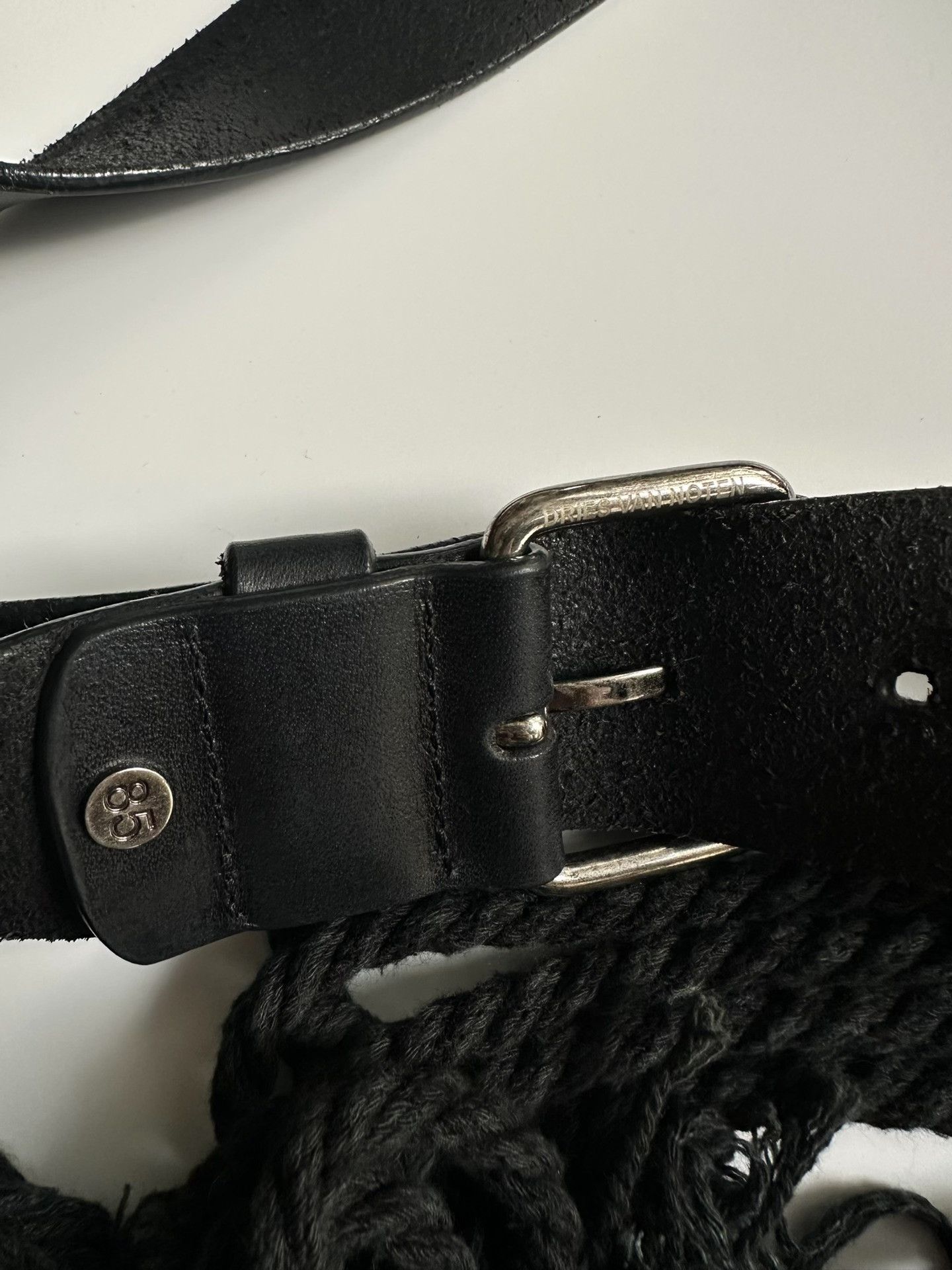 Dries Van Noten DRIES VAN NOTEN Floral lace leather belt| Size ONE SIZE - 5 Thumbnail