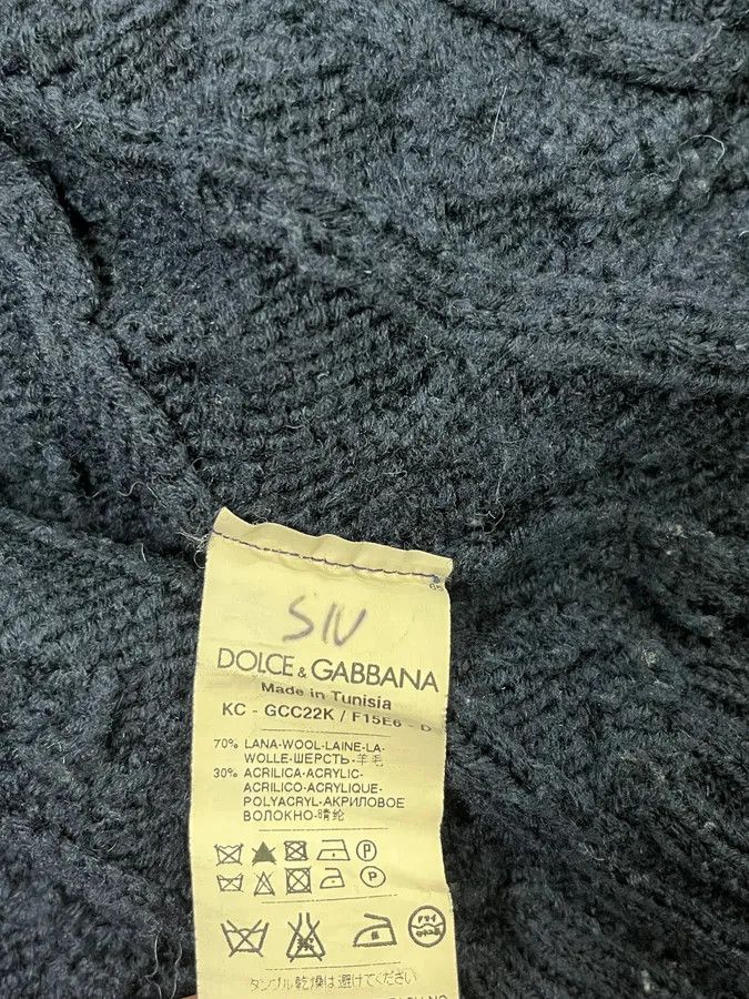 Dolce & Gabbana 2000s Dolce & Gabbana Navy Wool Zip-up Sweater Size US S / EU 44-46 / 1 - 10 Thumbnail