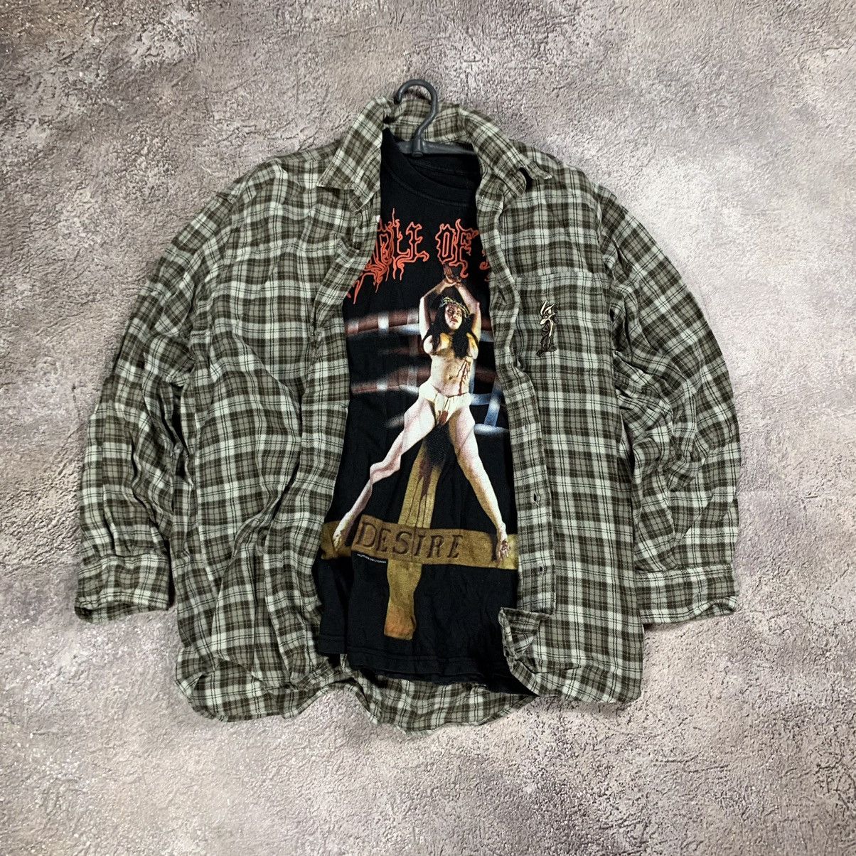 Vintage Vintage 90s Oversized Plaid Shirt Grunge Streetwear Y2K L Size US L / EU 52-54 / 3 - 1 Thumbnail
