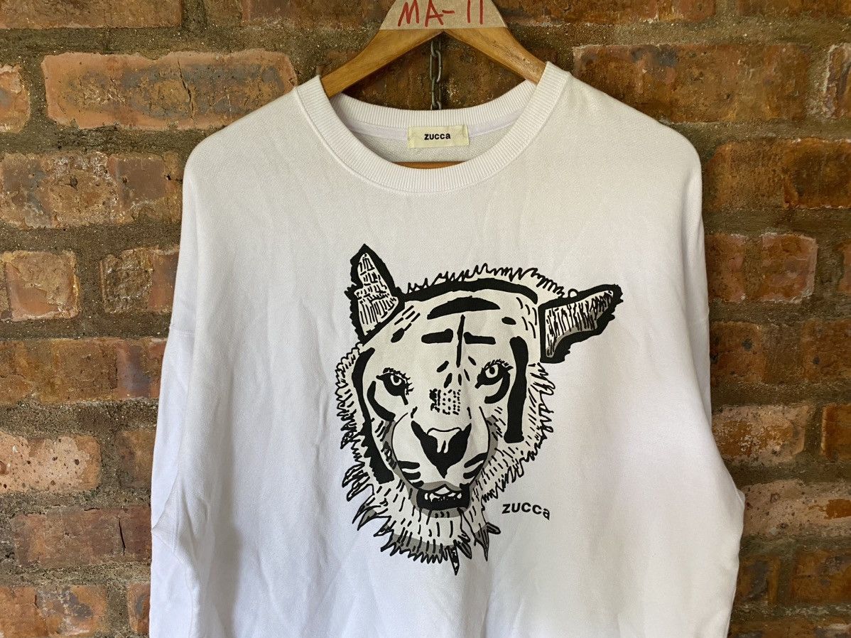 CABANE de ZUCCa 2000s Oversize Tiger sweatshirt Size US L / EU 52-54 / 3 - 3 Thumbnail