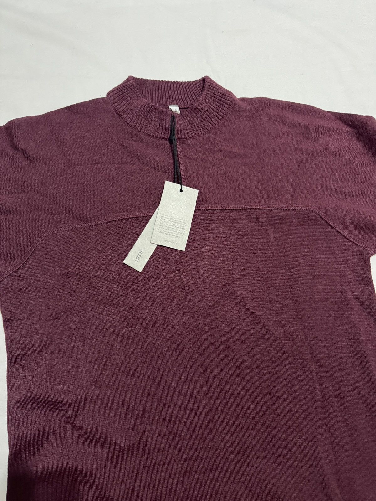 Silent By Damir Doma DAMIR DOMA Silent Cropped Sweater Mock Neck Burgundy Wool Size US M / EU 48-50 / 2 - 13 Thumbnail