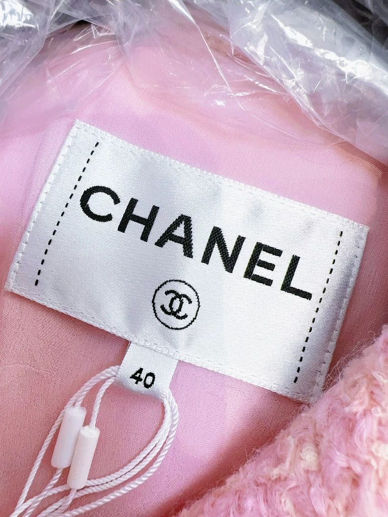 Chanel Chanel 23k autumn and winter pink tweed diamond-encrusted Size S / US 4 / IT 40 - 7 Thumbnail