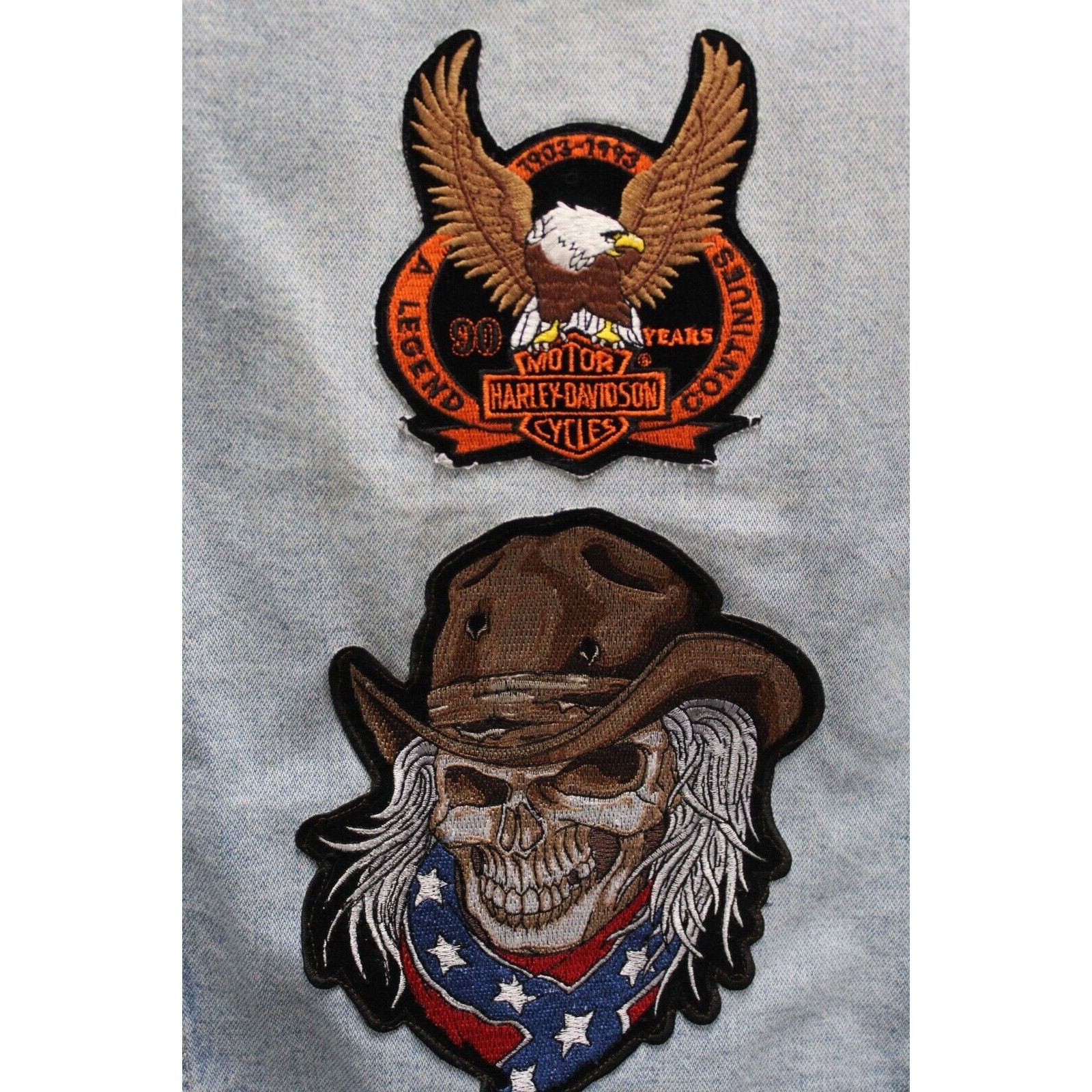 & Other Stories Jean Patches 60’s 90's Harley Davidson Men’s XL 100% Cotton Size US XL / EU 56 / 4 - 8 Thumbnail