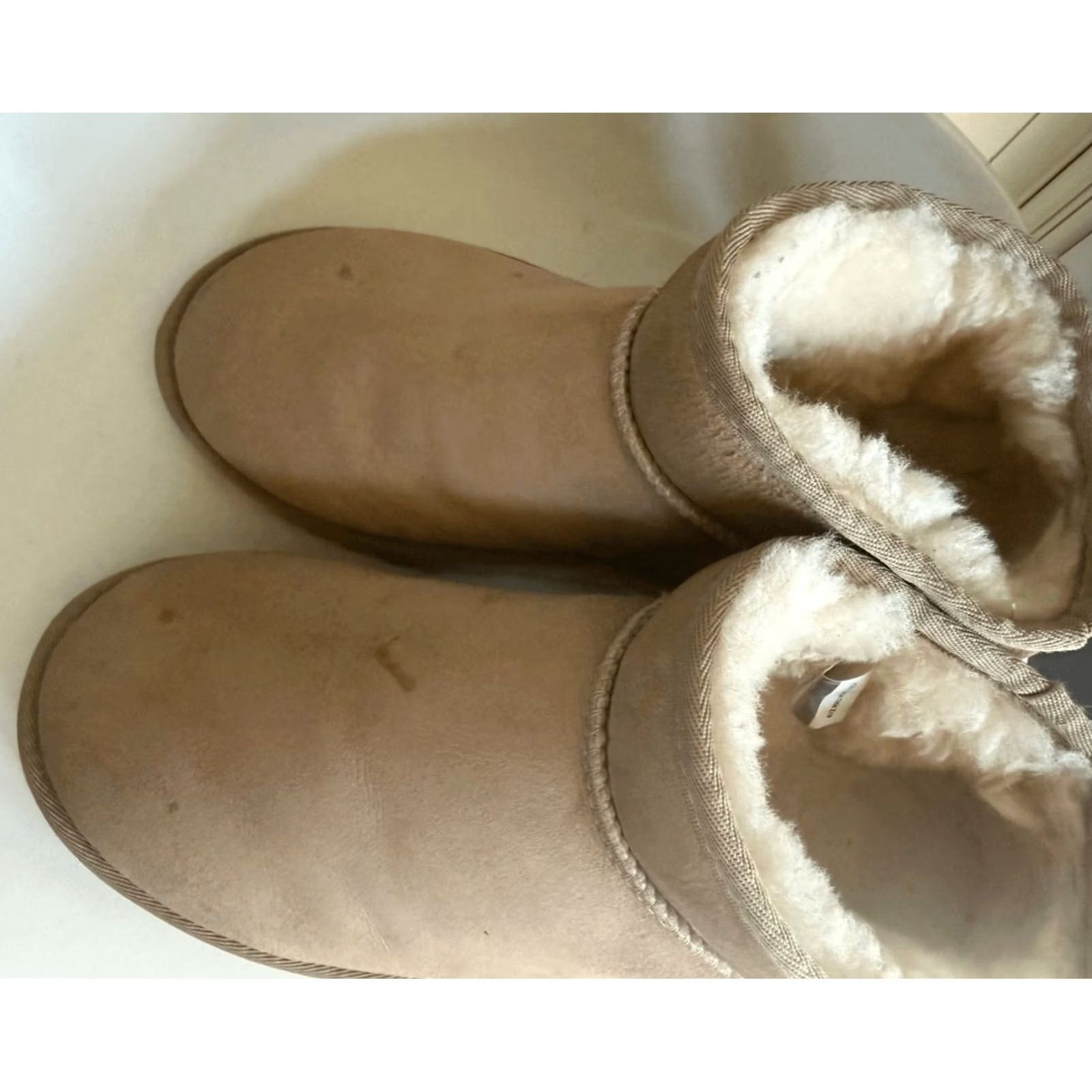 Ugg UGG Womens Suede Classic Ultra Mini Ankle Boot Tan Size 10 Size US 10 / IT 40 - 4 Thumbnail