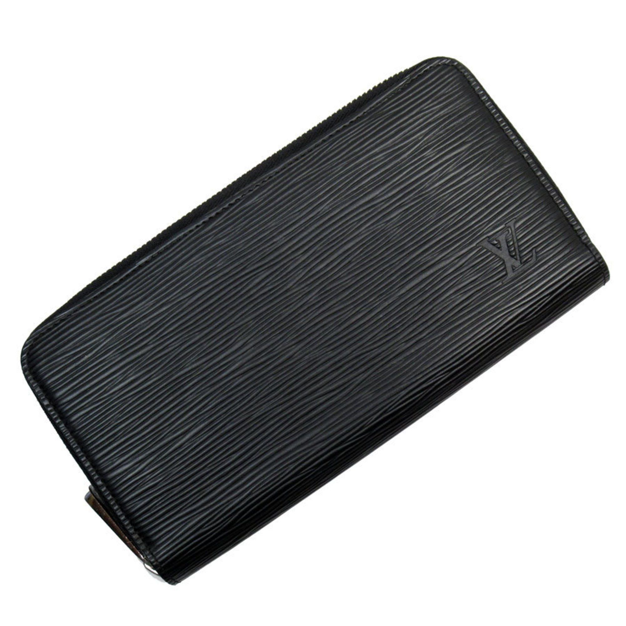 Louis Vuitton Louis Vuitton Round Long Wallet Epi Zippy Leather Black Silver Men's w0861a Size ONE SIZE - 1 Thumbnail
