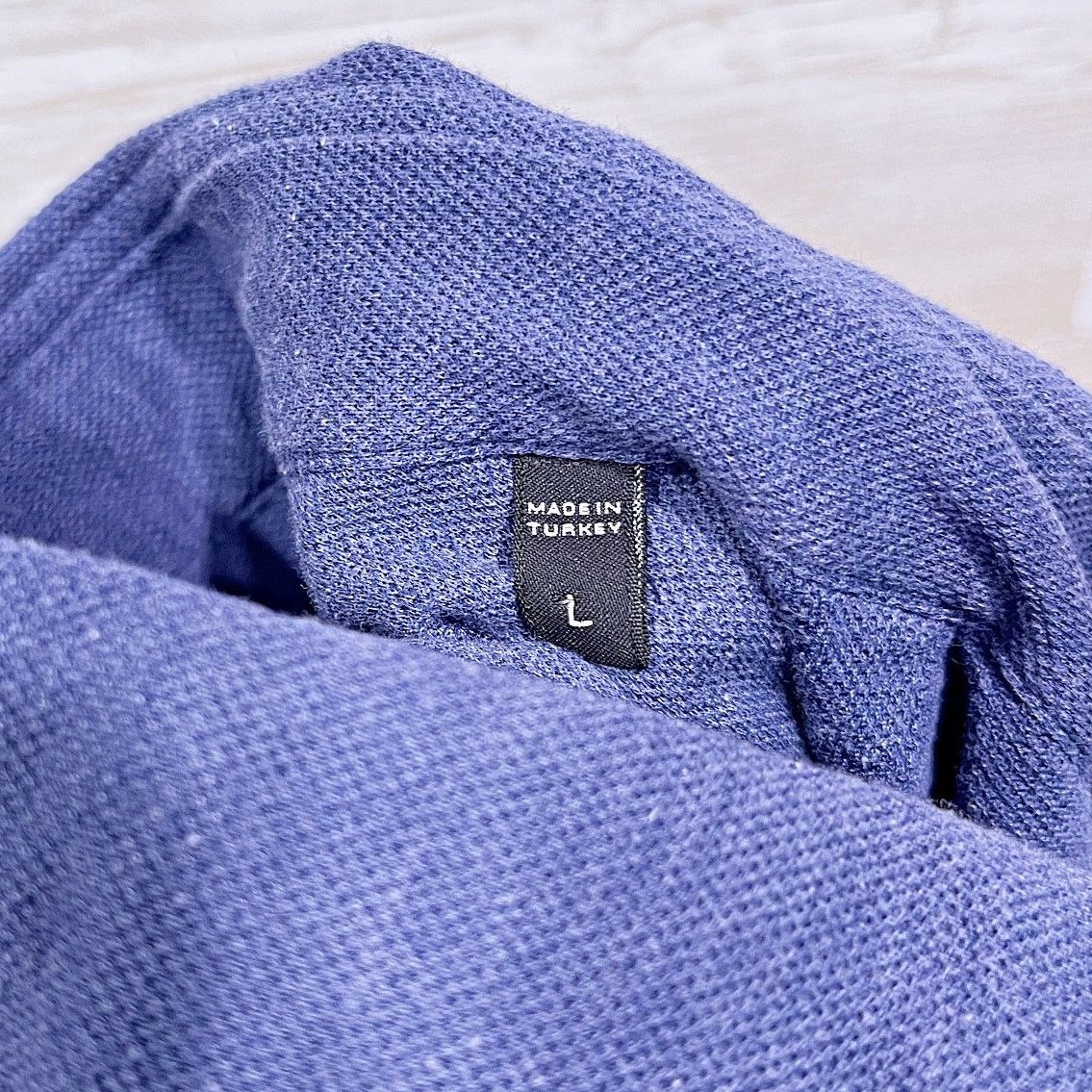Ermenegildo Zegna Ermenegildo Zegna Cotton Pique Sport Shirt Blue Mens Large Size US L / EU 52-54 / 3 - 7 Thumbnail