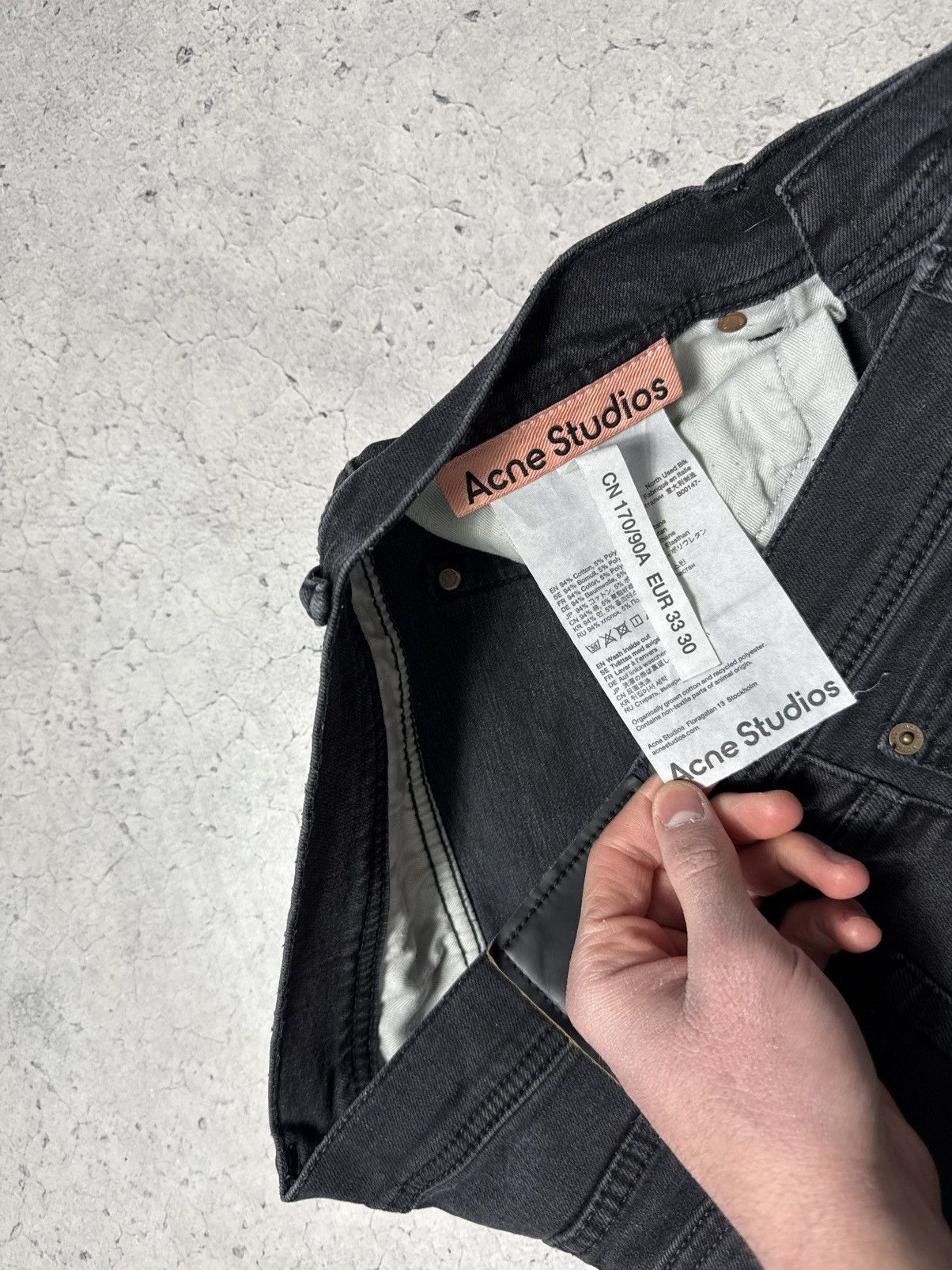 Acne Studios Acne Studios Denim Jeans Black 33x30 Size US 32 / EU 48 - 7 Thumbnail