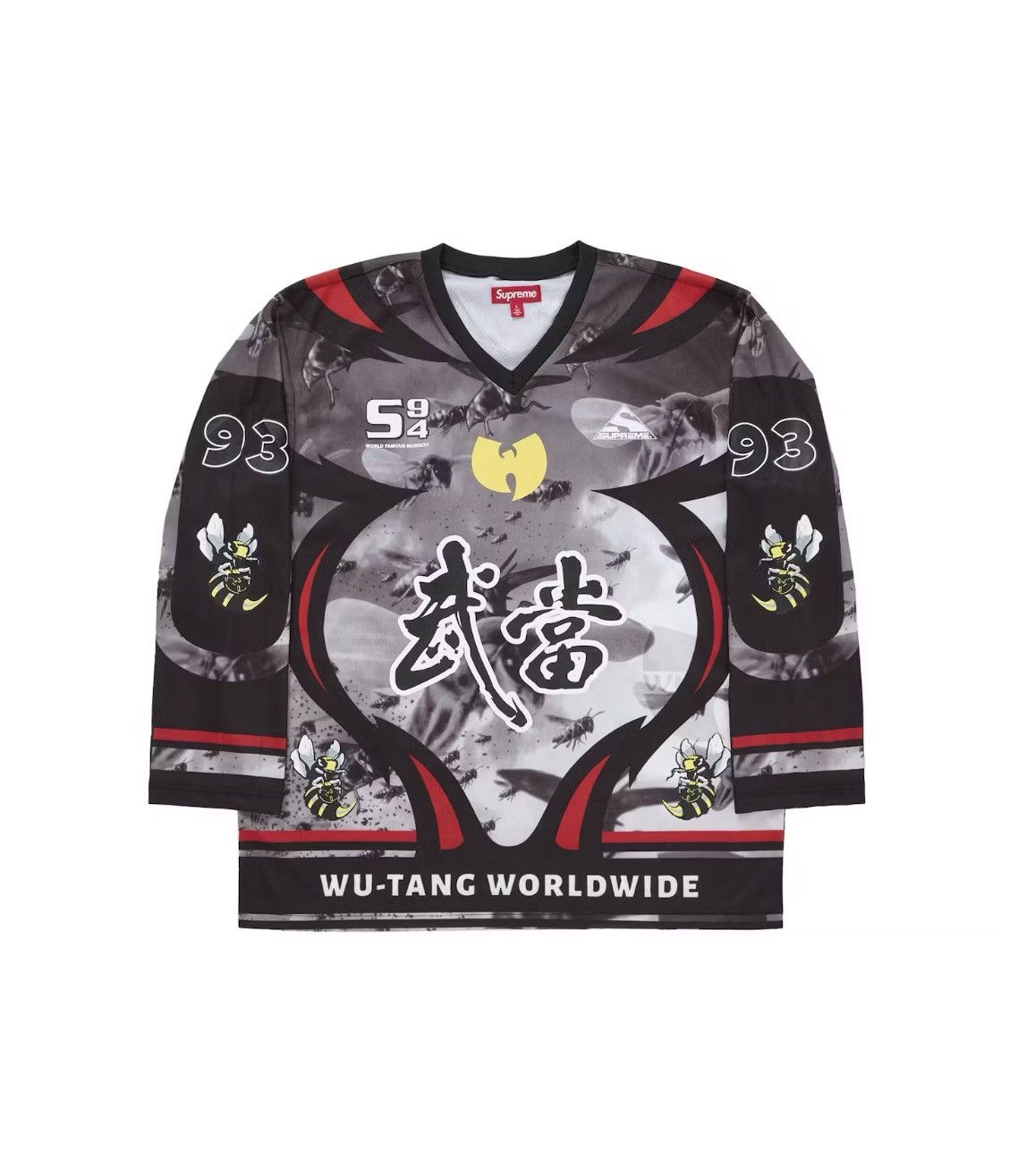 Supreme Supreme Wu-Tang Clan Hockey Jersey Black FW25 Size XL Size US XL / EU 56 / 4 - 1 Thumbnail