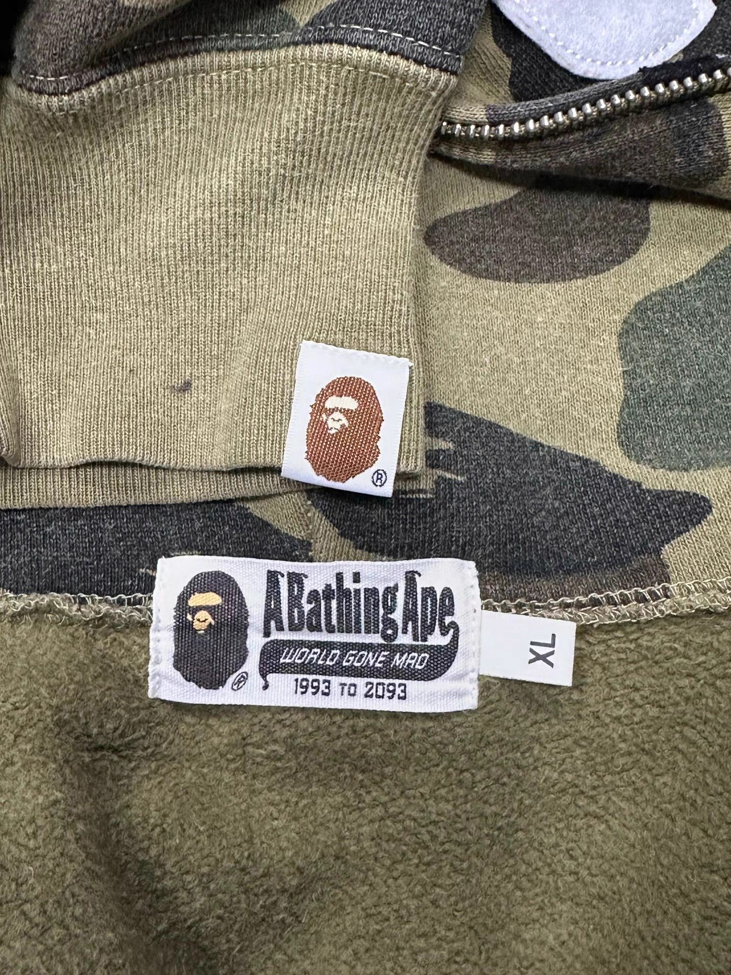 Bape BAPE Green Camo Shark Jacket K5 Size US XL / EU 56 / 4 - 3 Thumbnail