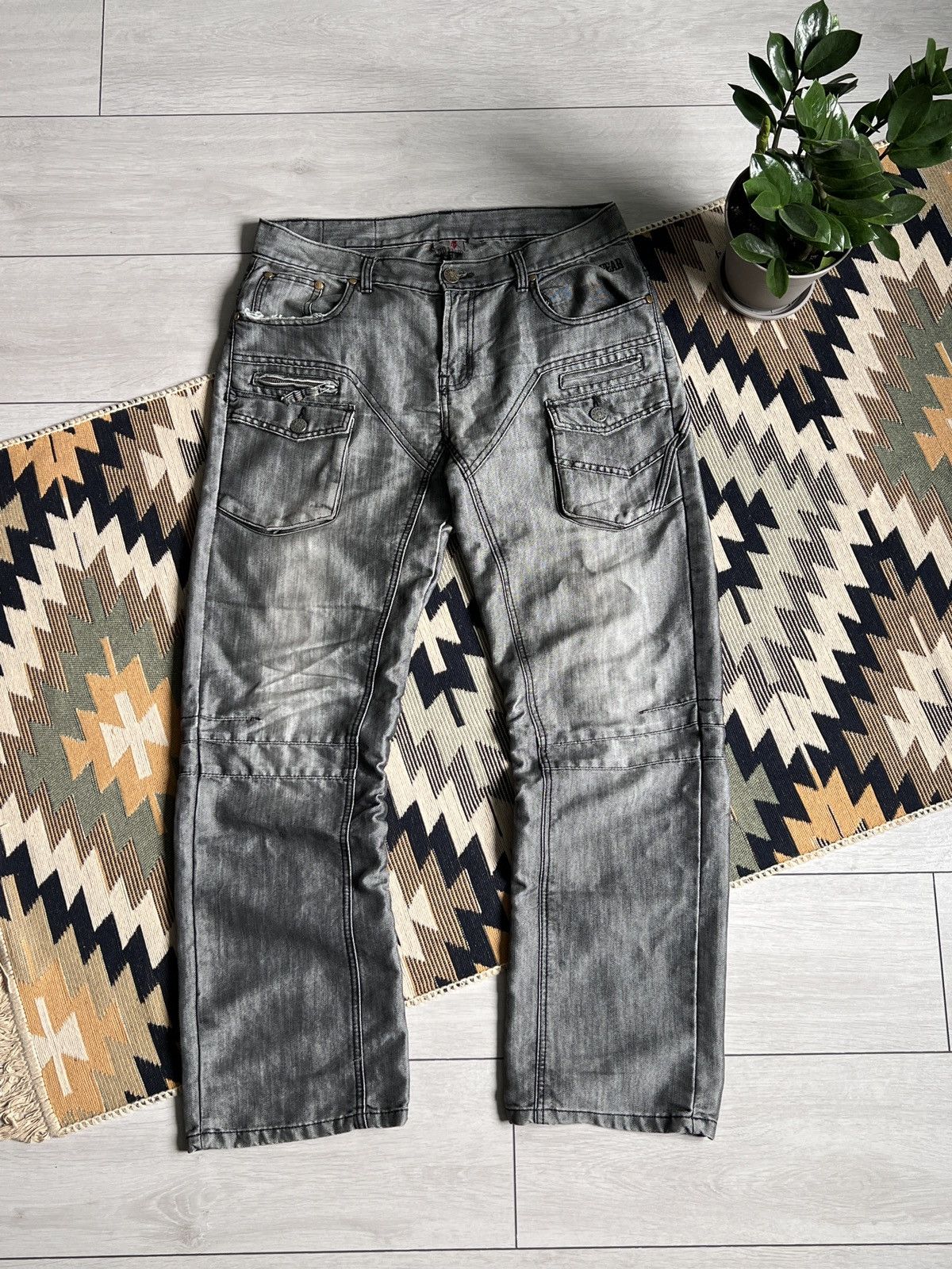 No Fear Vintage No Fear Baggy Y2K Denim Pants Size US 34 / EU 50 - 2 Thumbnail