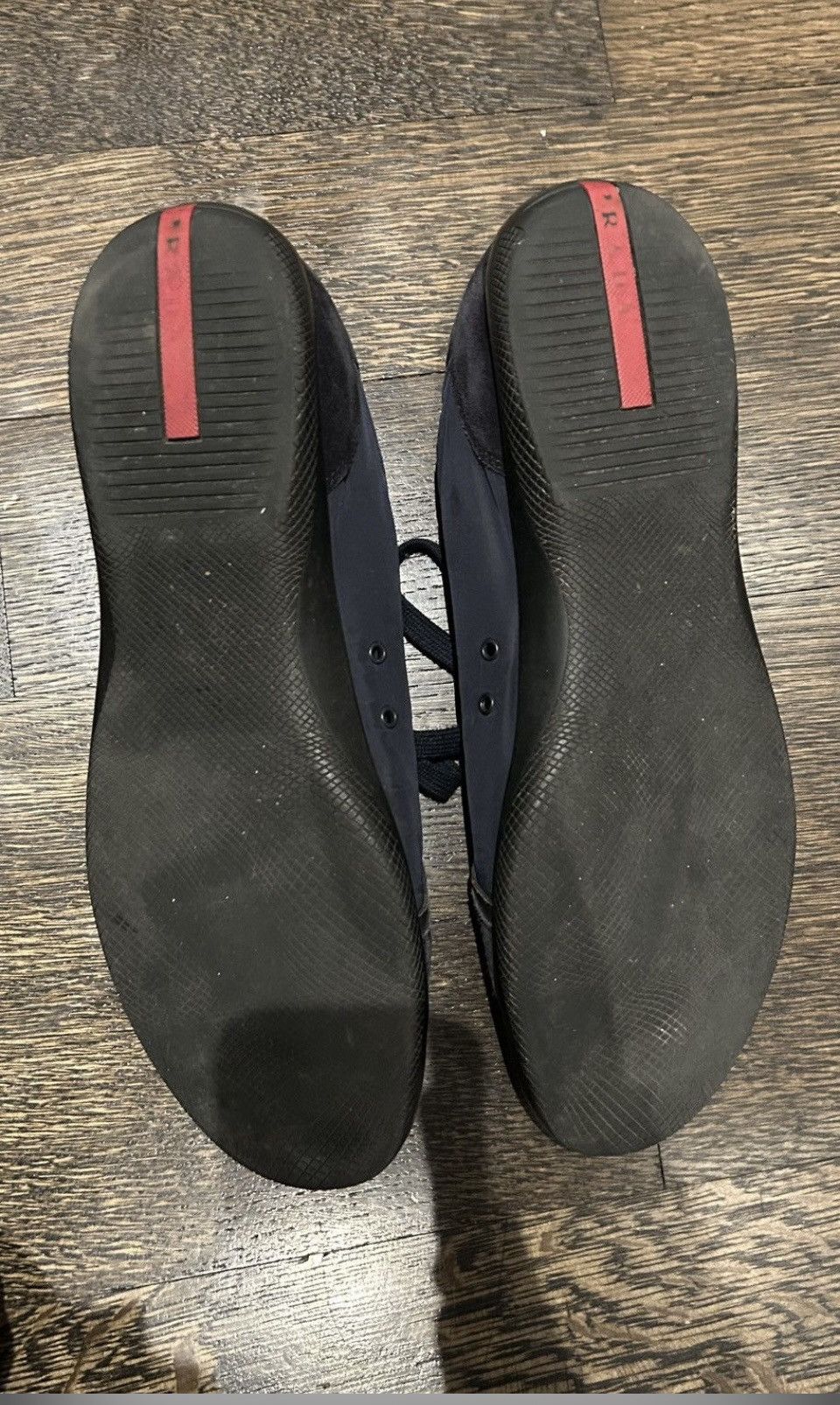 Prada PRADA Suede Leather Nylon Sneakers Size US 12 / EU 45 - 7 Thumbnail