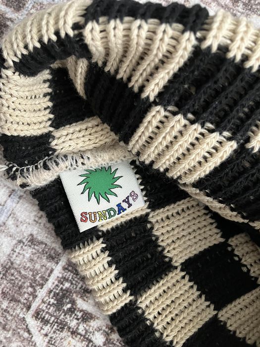 Streetwear Sundays.xyz Crochet Checkered Beanie Grailed