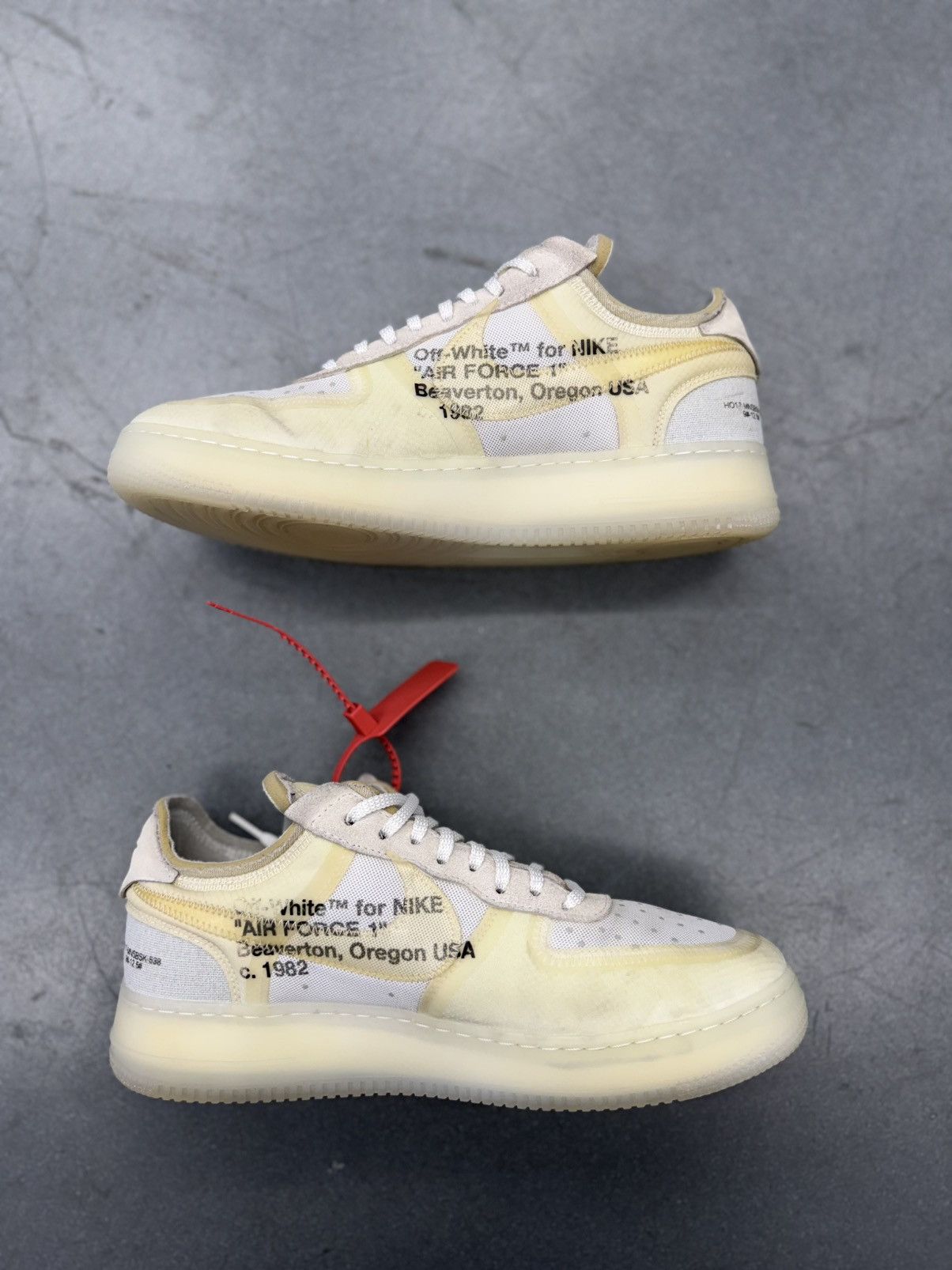 Nike × Off-White 2017 Nike Air Force 1 Low Off-White Size US 12 / EU 45 - 3 Thumbnail