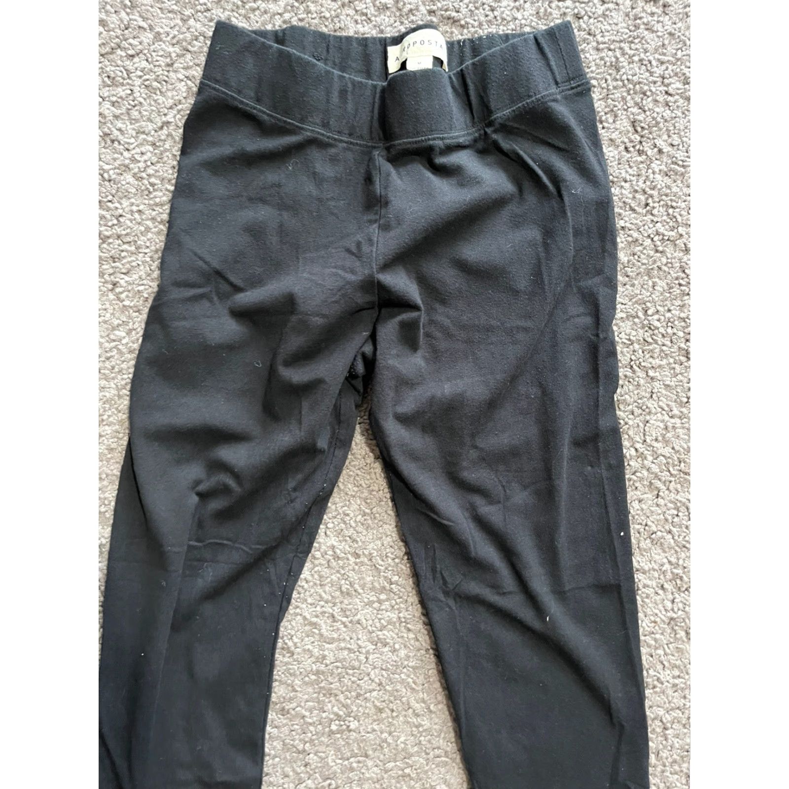 Vintage Aéropostale Black Leggings Women’s Size Medium Crop - Women's Activewear Leggings M Black Ankle Fit 90s? Size 32" / US 10 / IT 46 - 2 Thumbnail