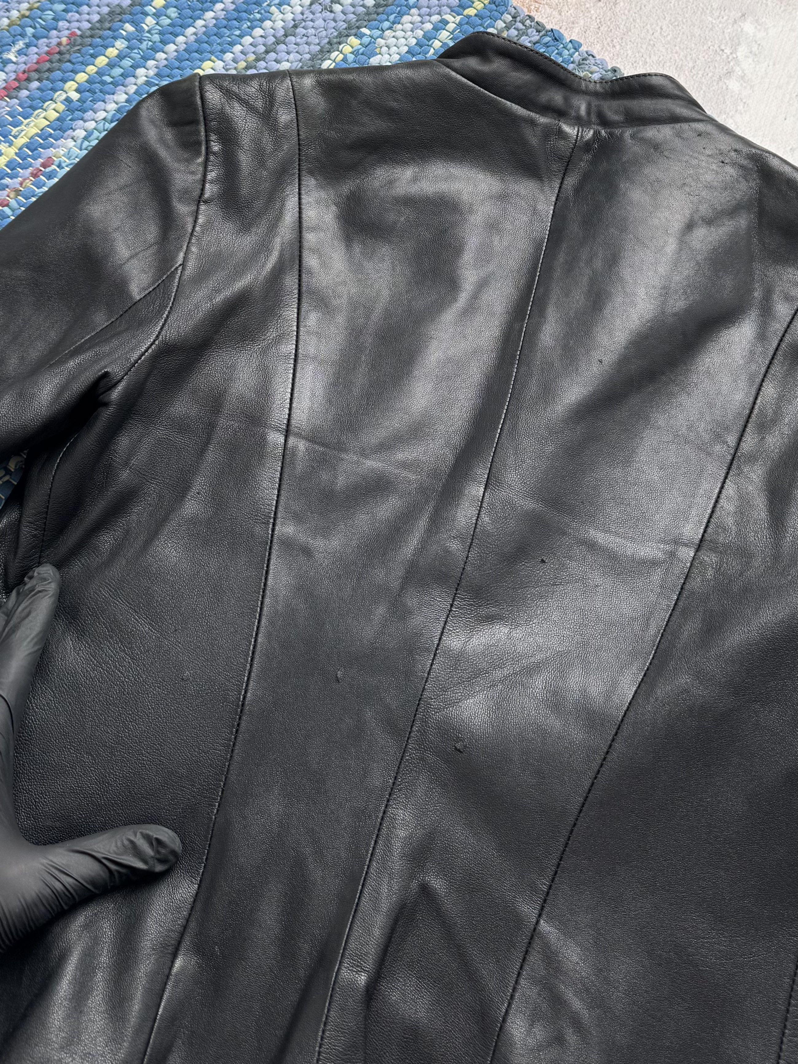 Vintage Vintage Cropped Leather Jacket A8(V1)D15 Size L / US 10 / IT 46 - 20 Thumbnail