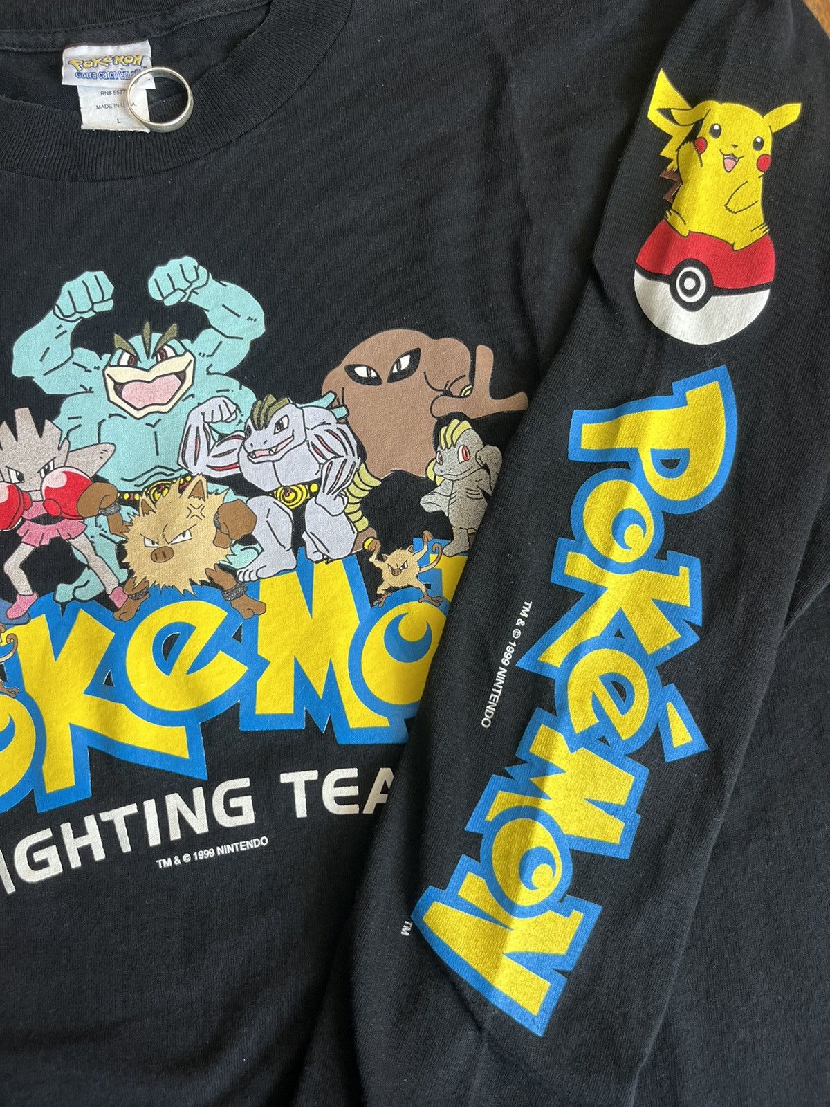 Pokemon Vintage Pokemon Fighting Team 1999’s Nintendo Kids Tshirt Size US L / EU 52-54 / 3 - 8 Thumbnail