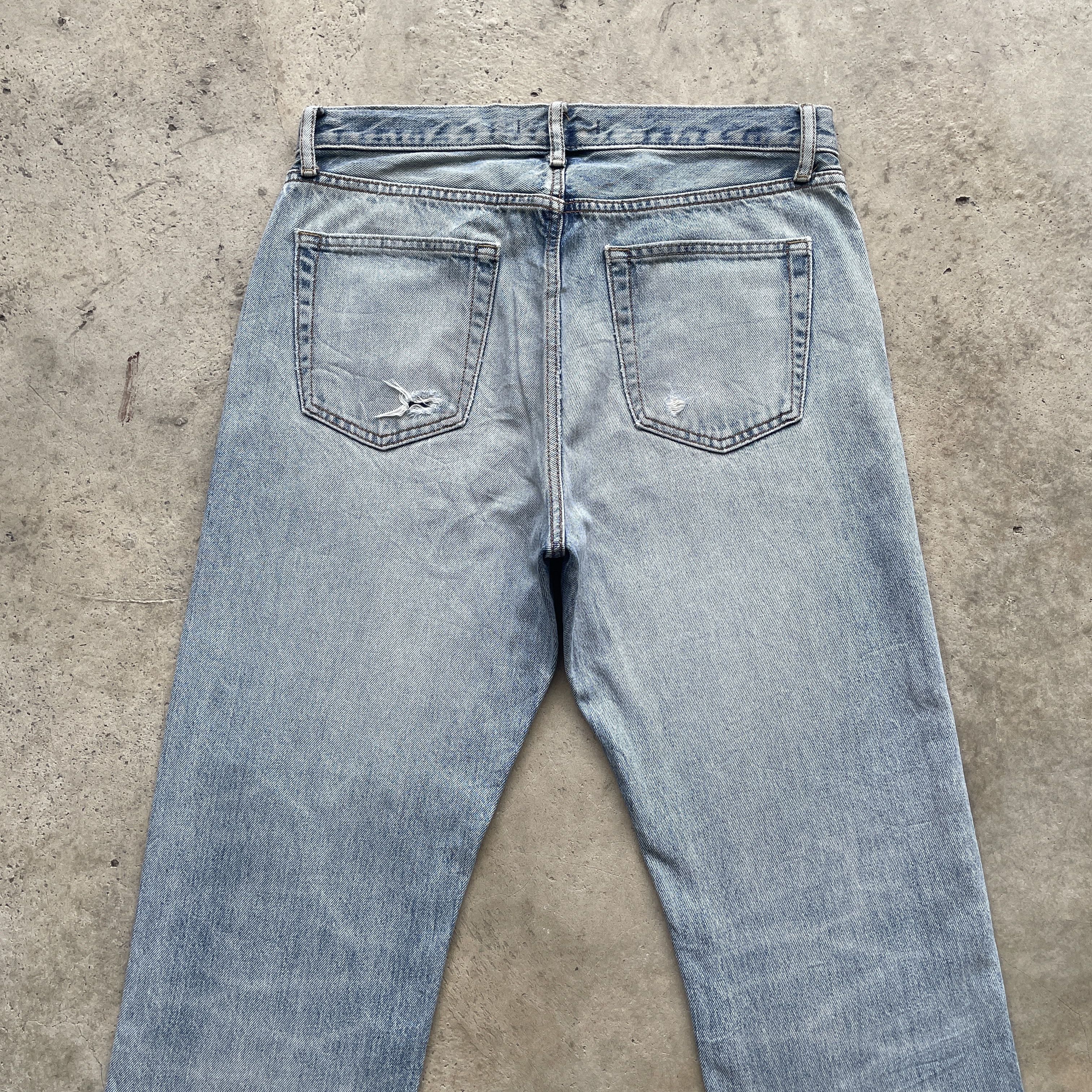 Japanese Brand VINTAGE JAPANESE DISTRESSED FADED WASH DENIM PANTS JEANS W32 Size US 32 / EU 48 - 8 Thumbnail