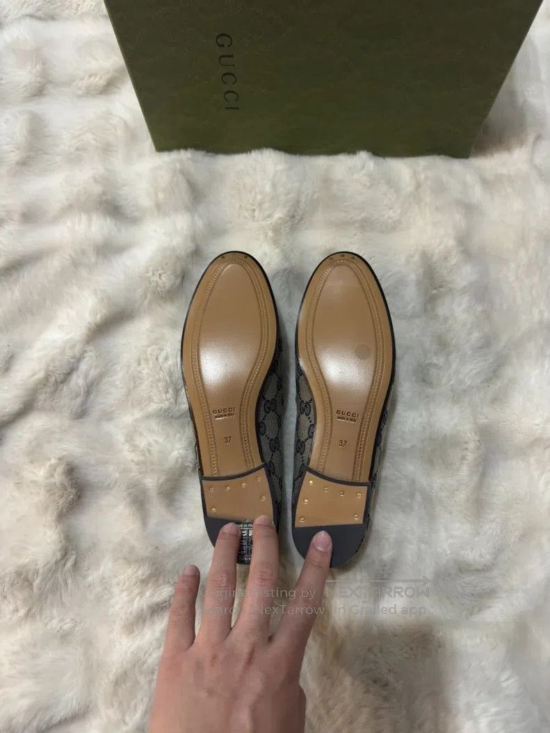 Gucci Guicci Women's Full Print Loafers Leather Shoes Size US 6.5 / IT 36.5 - 6 Thumbnail