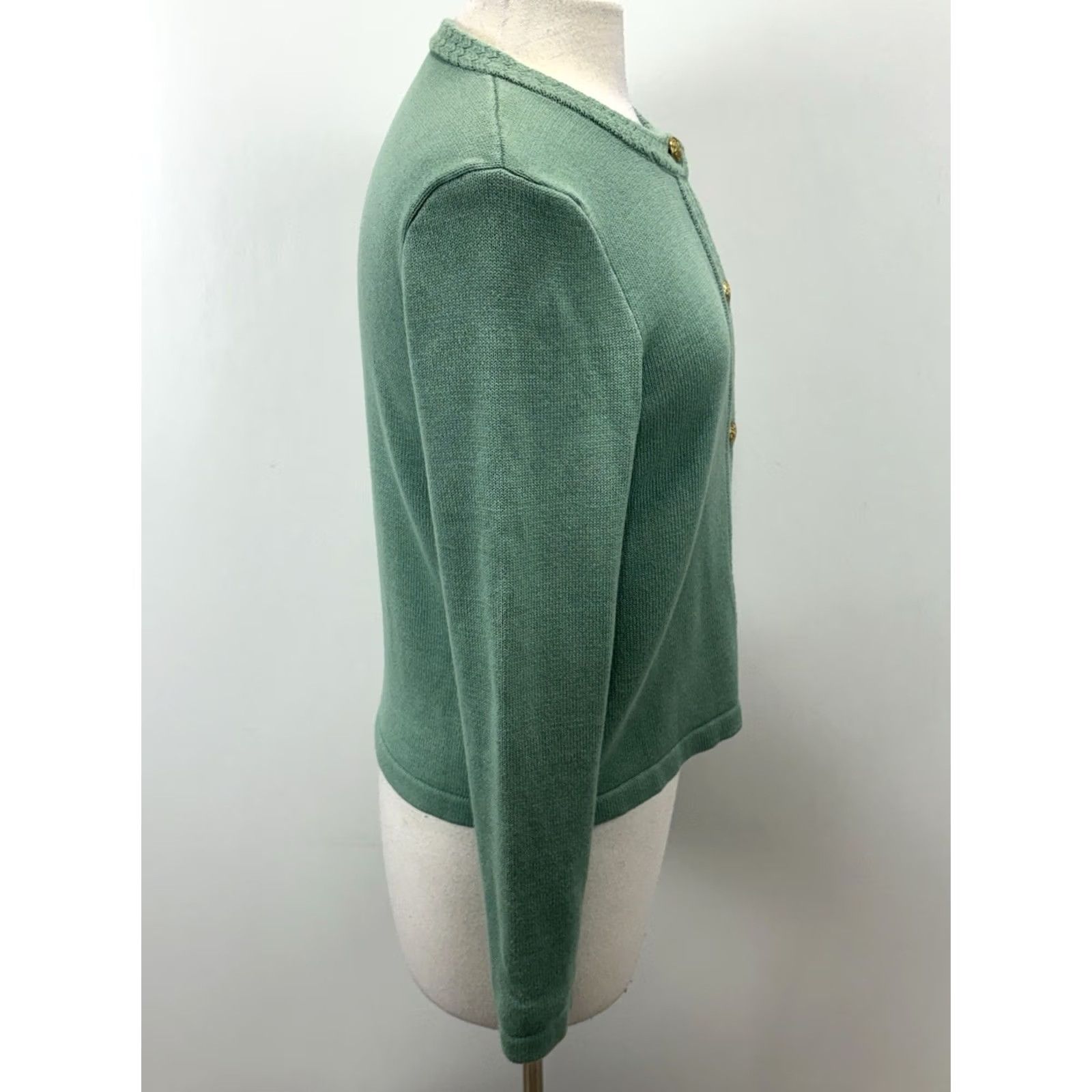 J.Crew J. Crew Cardigan Sweater Women’s S Green Gold Buttons Old Money Academia Womens Cardigan Sweater S Green Gold Buttons Old Money Academia Size S / US 4 / IT 40 - 4 Thumbnail