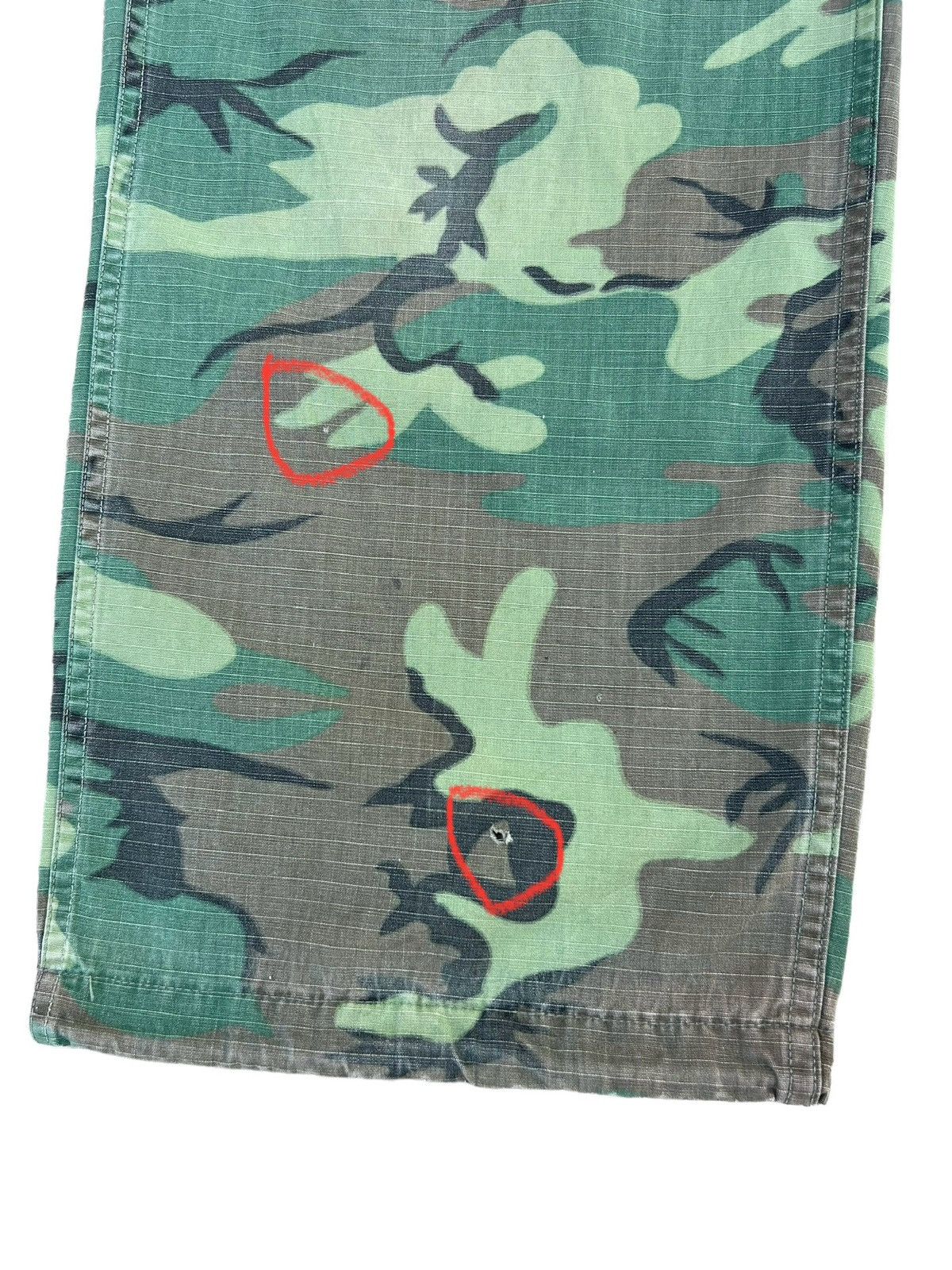 Vintage 60s 70s Nam War ERDL Camo Ripstop Poplin Trouser Pant Size US 32 / EU 48 - 8 Thumbnail