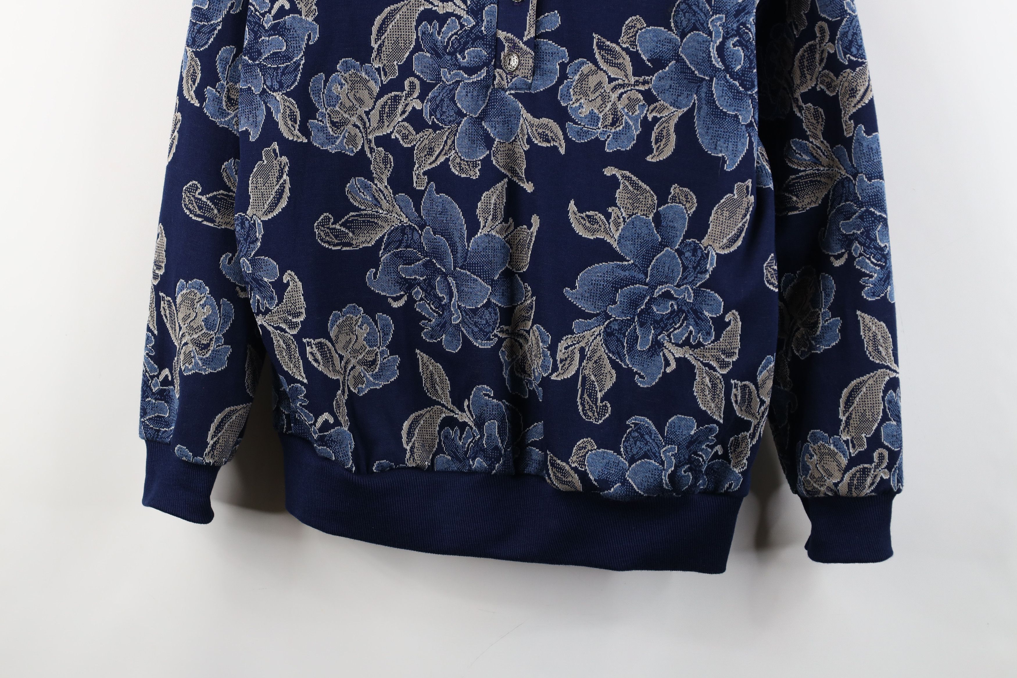 Vintage Vintage 90s Streetwear All Over Print Collared Sweater USA Size M / US 6-8 / IT 42-44 - 3 Thumbnail