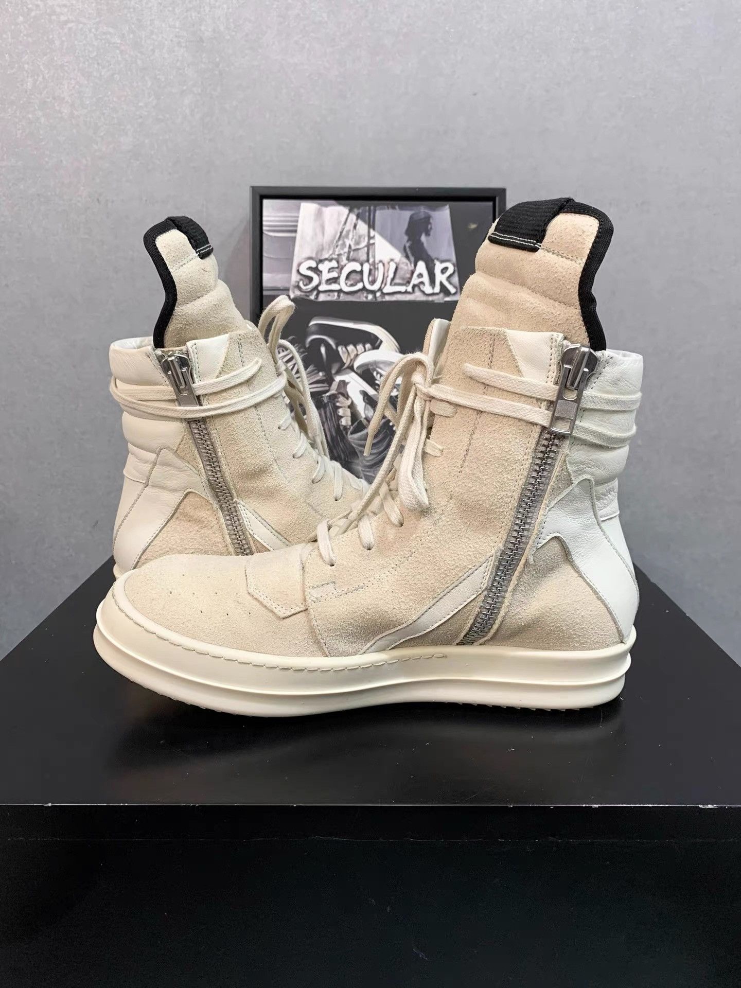 Rick Owens Rick Owens Wheat Color Inverted Triangle Shoes K34 Size US 8 / IT 38 - 6 Thumbnail