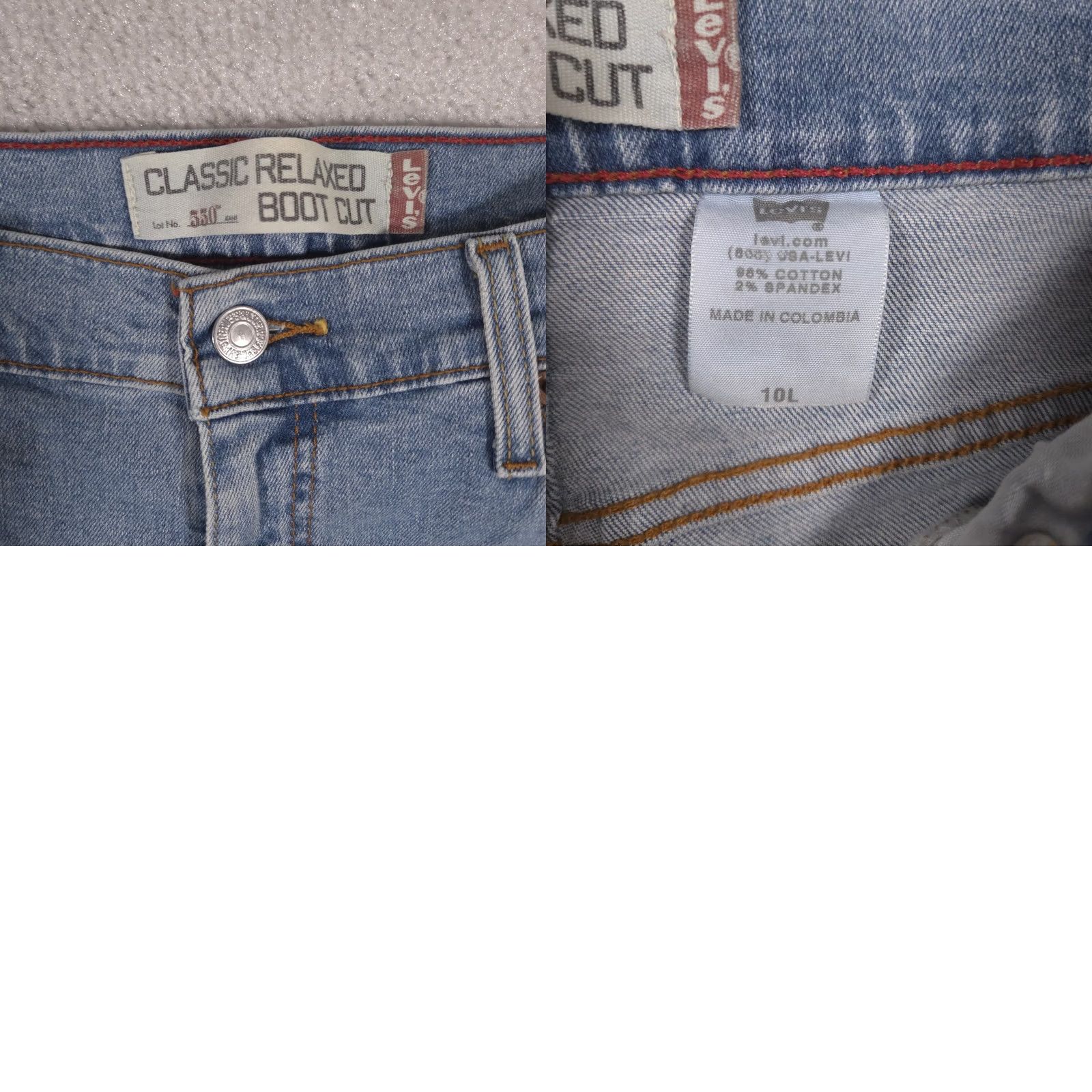 Levi's Levi's Jeans Womens 10 Long 550 Relaxed Boot Cut Stretch Denim Size 32" / US 10 / IT 46 - 9 Thumbnail