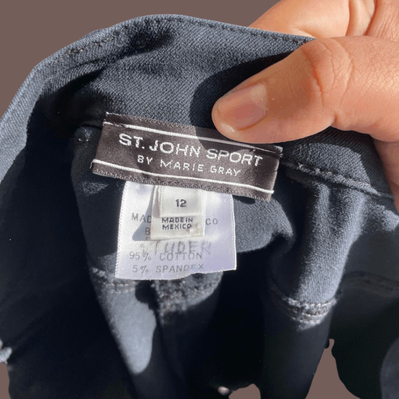 St. John VTG Wide‑Leg High Rise Jeans | St. John Sport Black Size 12 Size 34" / US 12 / IT 48 - 3 Thumbnail