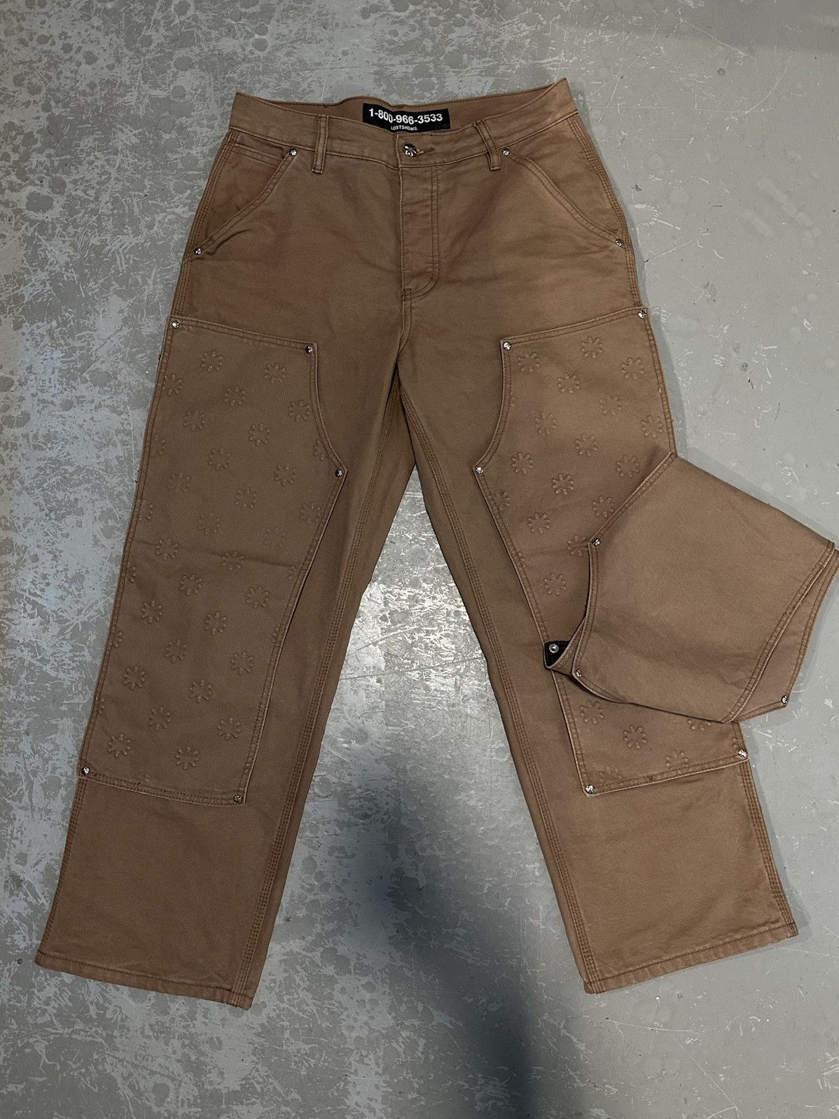 LOSTSHDWS ost SHDWS "Detachable Double Knee" Cork Carpenter Jeans Size US 32 / EU 48 - 1 Thumbnail