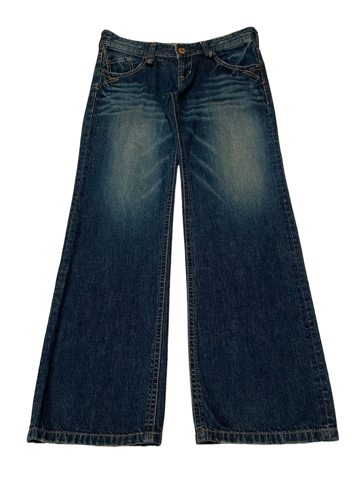 Japanese Brand × Vintage Vintage Brand Love Cuetieen Flared Jeans 2000s Size US 32 / EU 48 - 1 Thumbnail