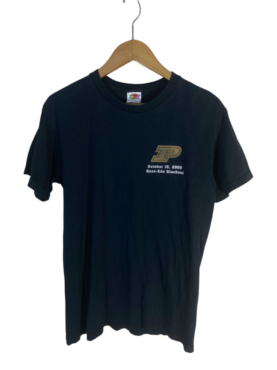 Fruit Of The Loom Vintage Ross-ade blackout tshirt by FOTL Size US M / EU 48-50 / 2 - 2 Thumbnail