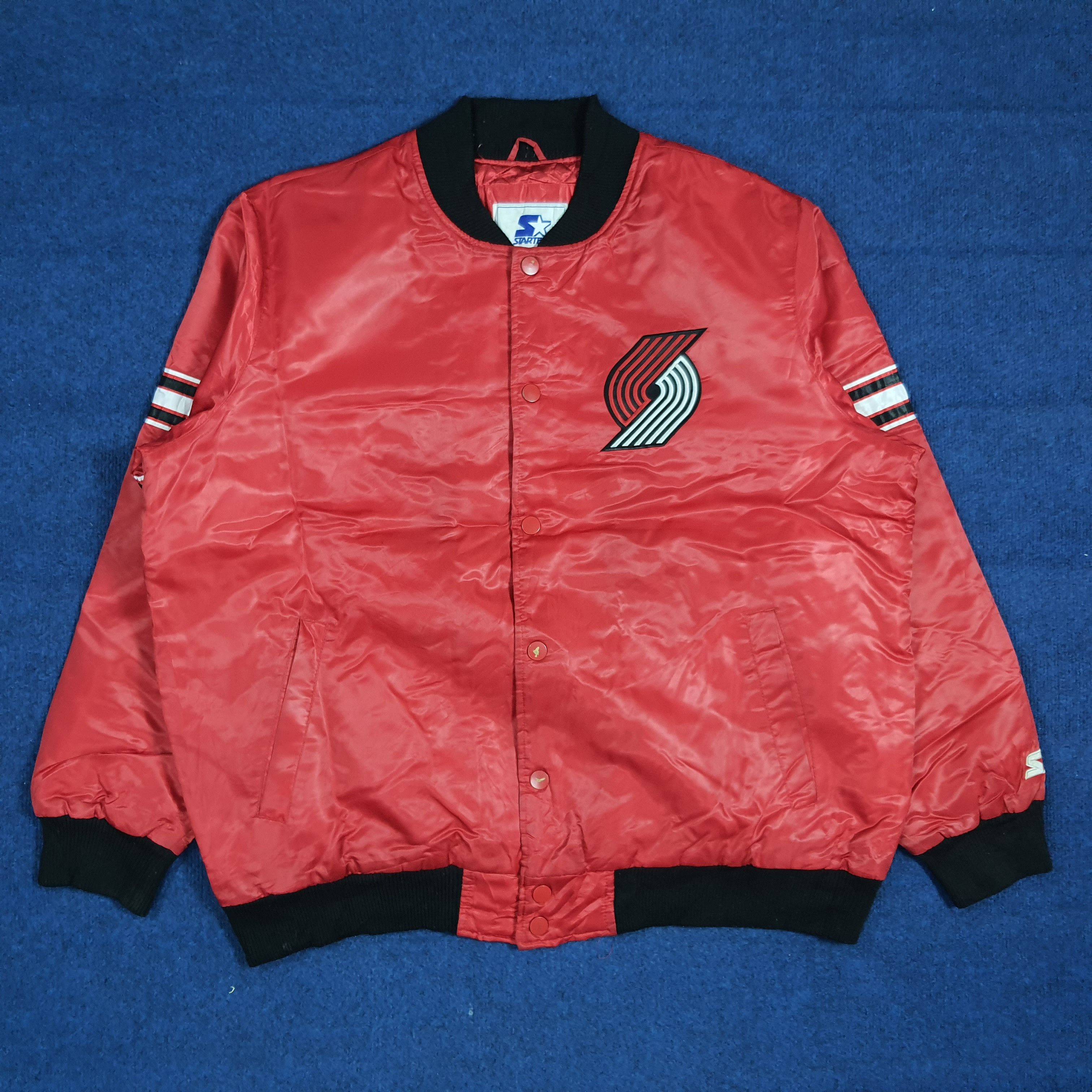 Starter Vintage 90s Starter Rip City Bomber NBA Basketball C281N14 Size US XXL / EU 58 / 5 - 3 Thumbnail