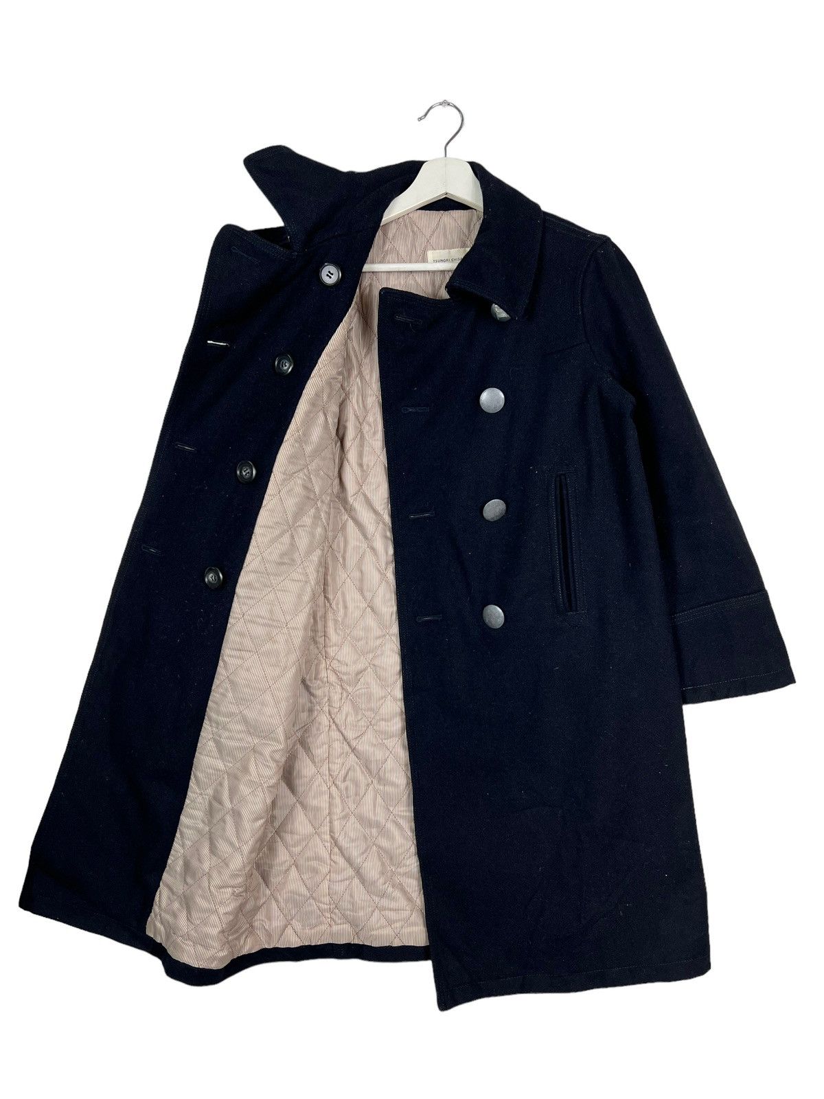 Issey Miyake 🔥 DARK BLUE TSUMORI CHISATO X ISSEY MIYAKE WOOL COAT Size US S / EU 44-46 / 1 - 4 Thumbnail
