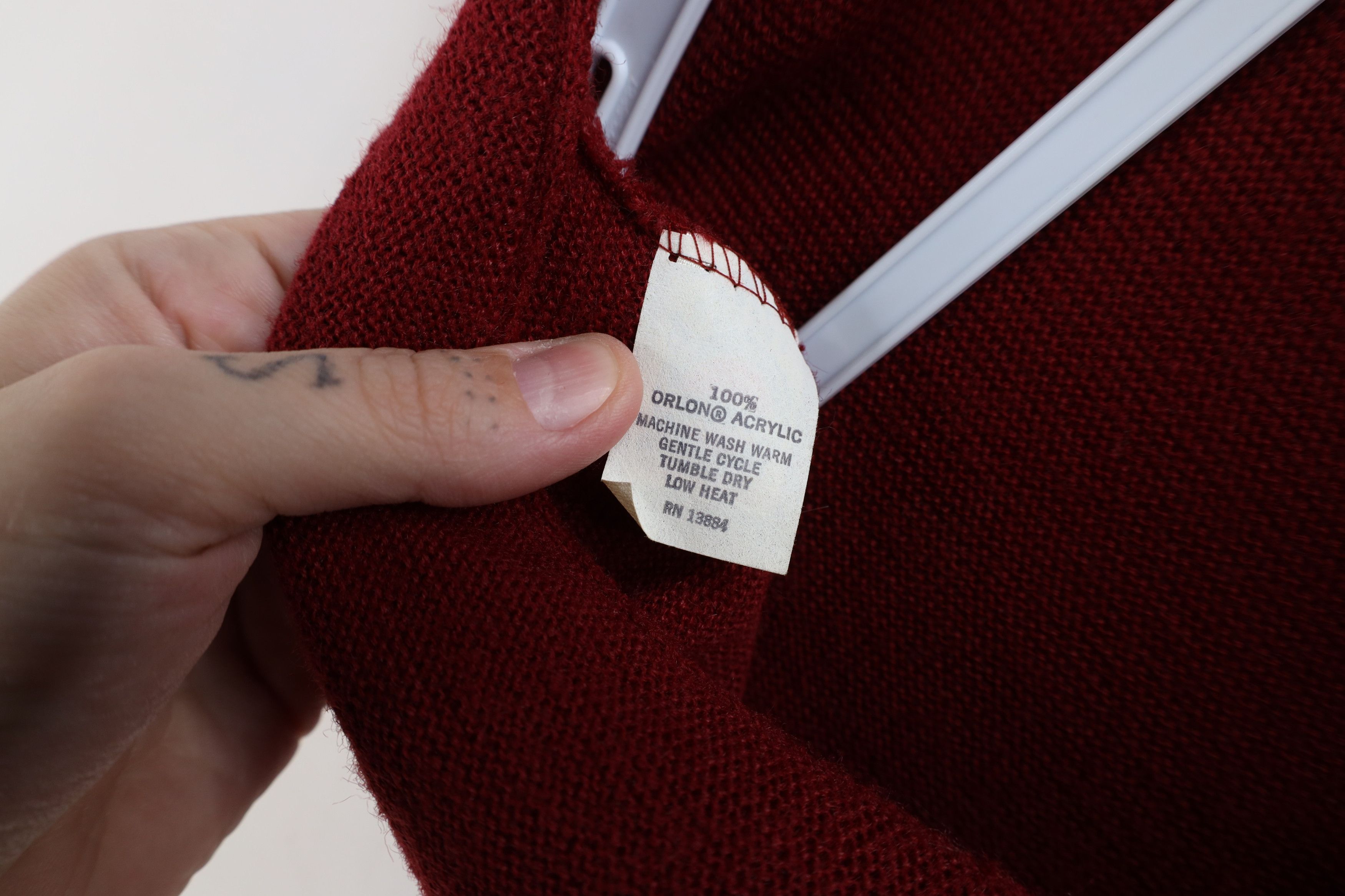Vintage Vintage 70s Streetwear Knit Button Cardigan Sweater Red USA Size US XL / EU 56 / 4 - 9 Thumbnail