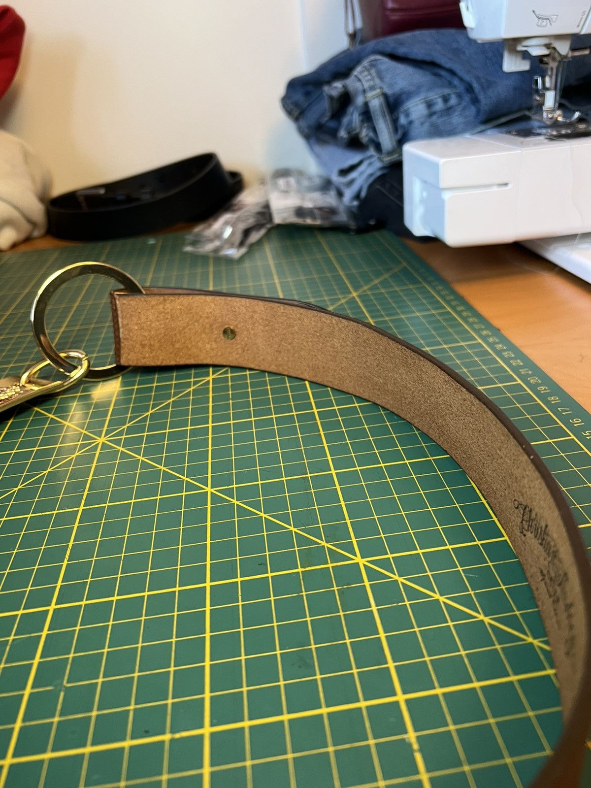 Christian Audigier Vintage Christian Audigier gold crown buckle leather belt Size ONE SIZE - 18 Thumbnail