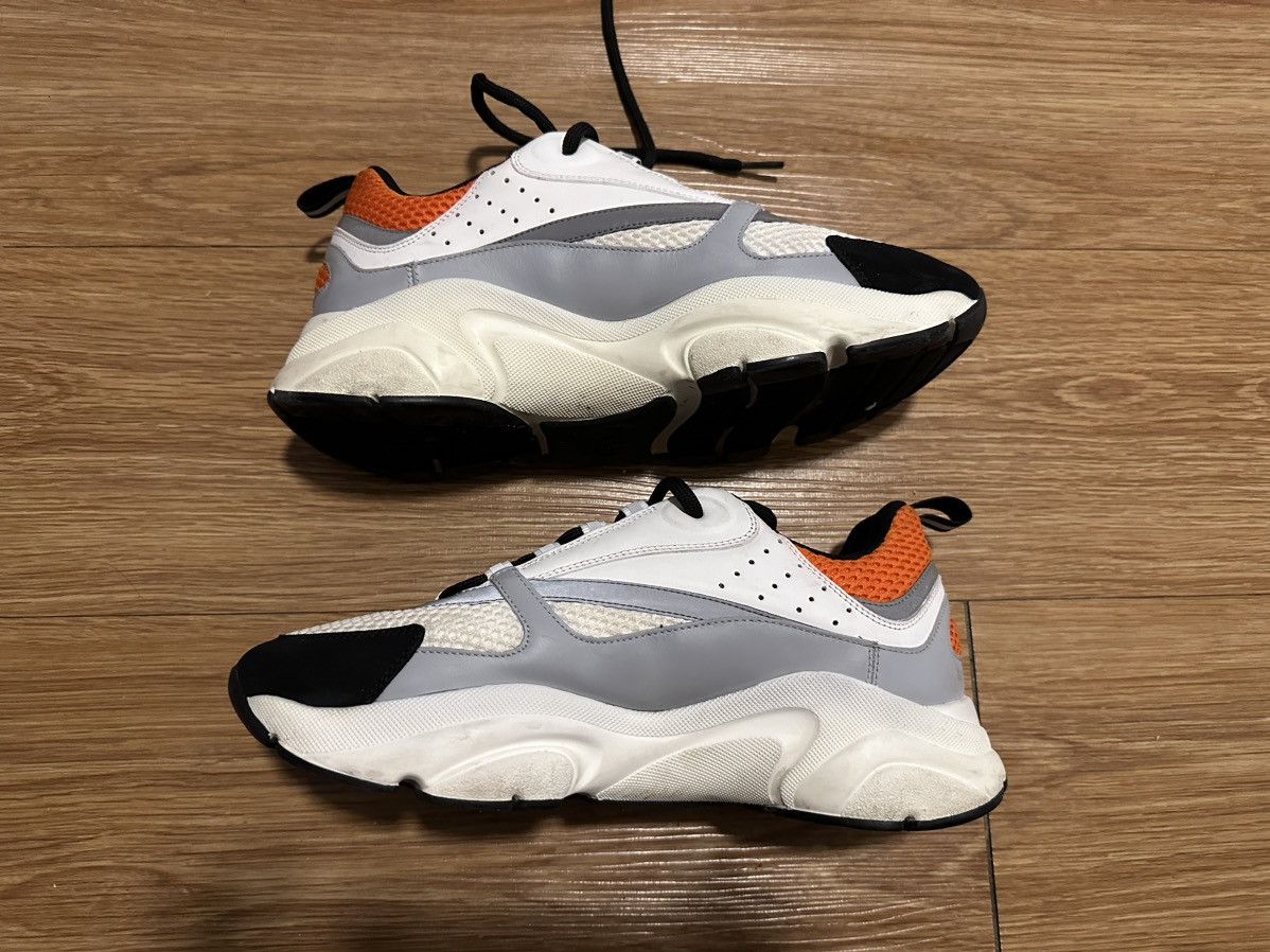 Dior Dior B22 Sneaker White, Orange and Black Size US 8 / EU 41 - 3 Thumbnail