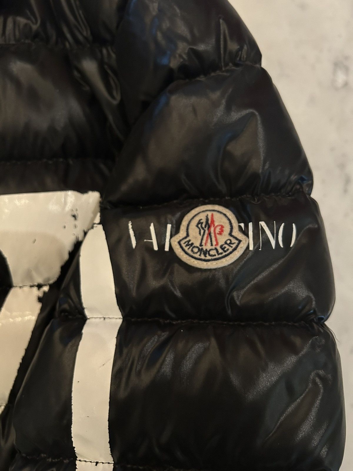 Moncler Valentino Garavani MONCLER X VALENTINO Lacquered Moncler Vlogo jacket Grailed