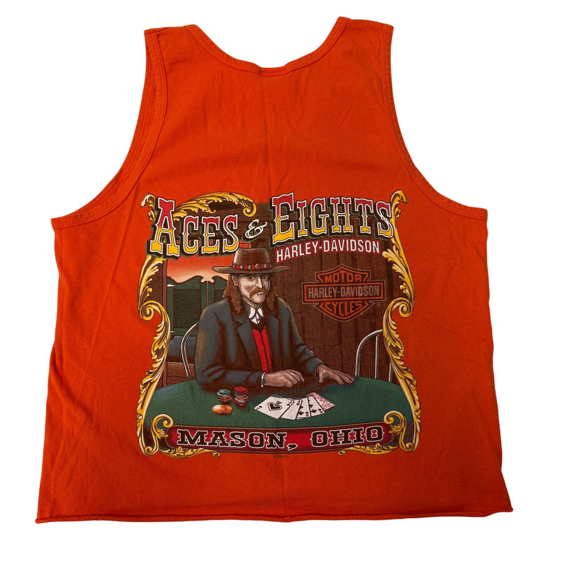 Harley Davidson ACES & EIGHTS Mason Ohio Tank ToP OLD WEST SALOON GAMBLER T Size US M / EU 48-50 / 2 - 4 Thumbnail