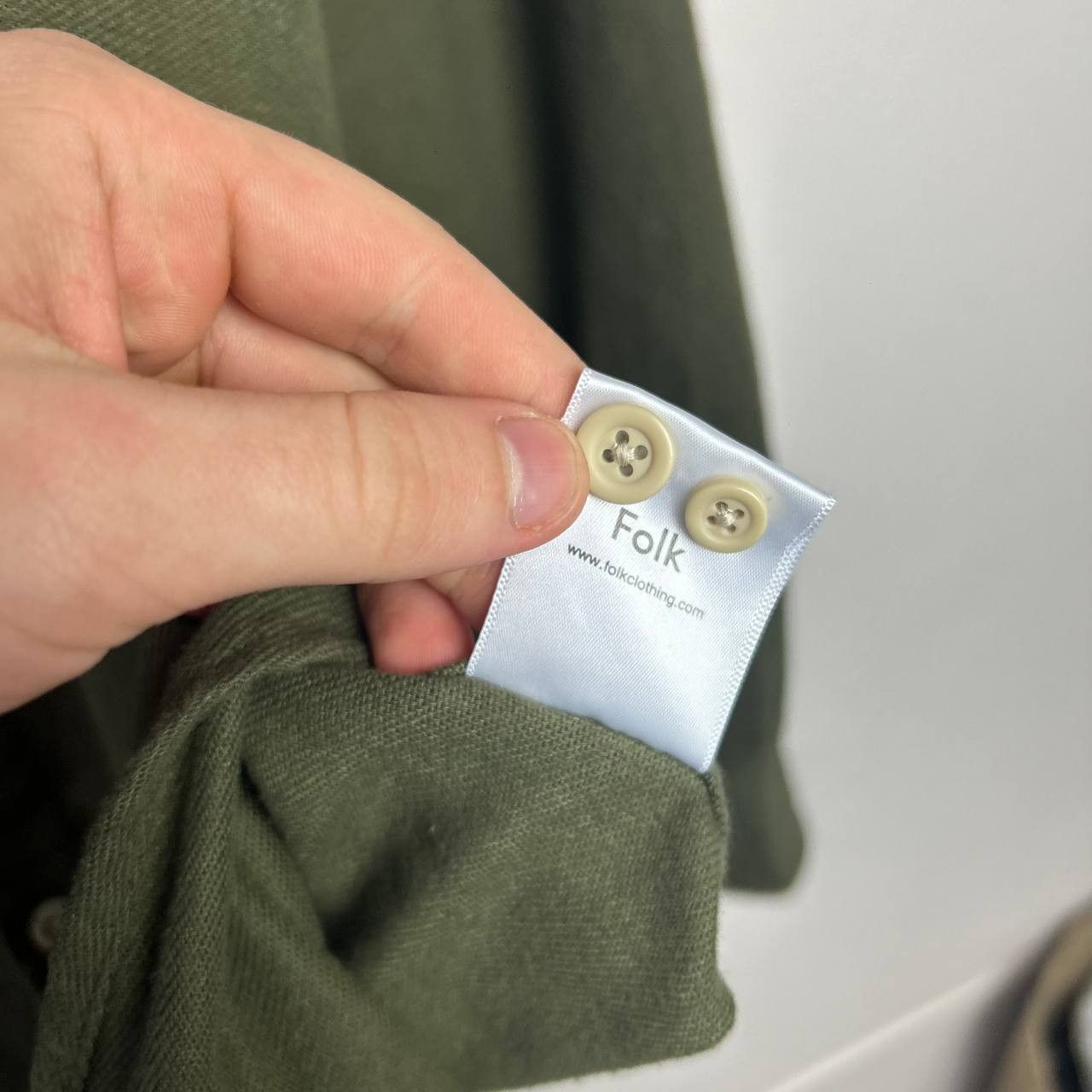 Folk Designer Folk Basic streetwear pocket plain button shirt Size US M / EU 48-50 / 2 - 7 Thumbnail