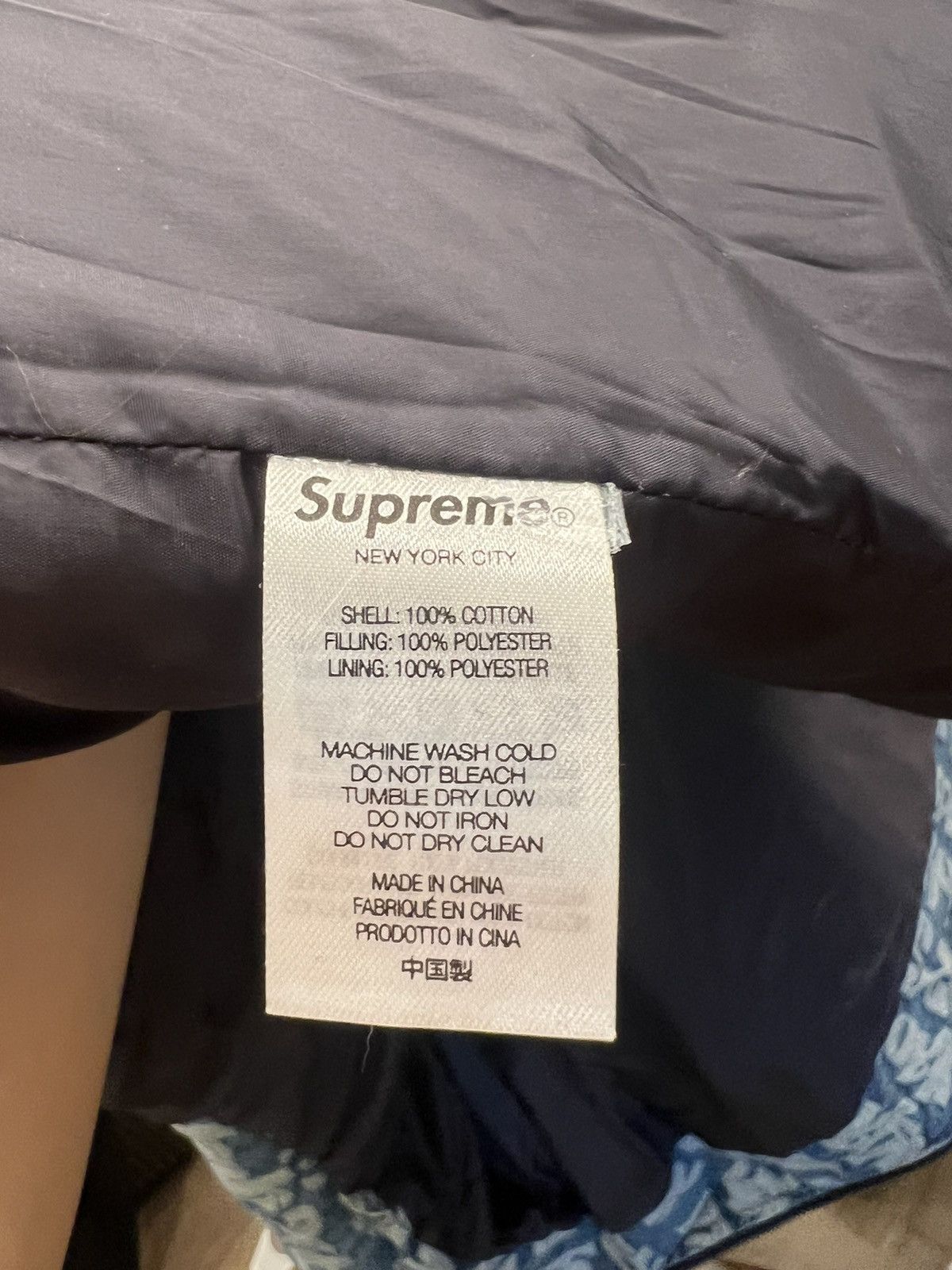 Supreme Supreme Fat Tip Jacquard Denim Puffer Jacket Size US M / EU 48-50 / 2 - 5 Thumbnail