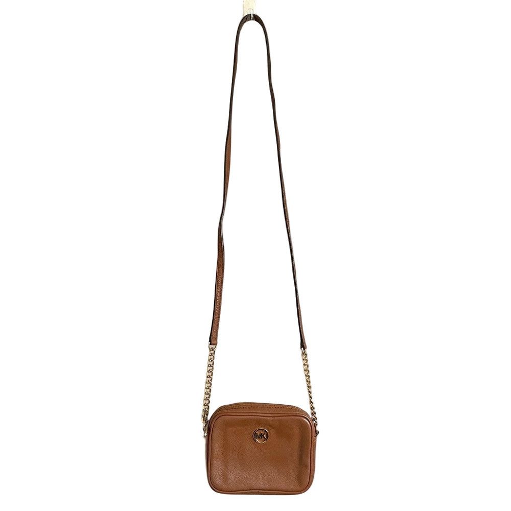 Michael Kors Michael Kors Brown Leather Fulton Crossbody Camera Bag Size ONE SIZE - 8 Thumbnail