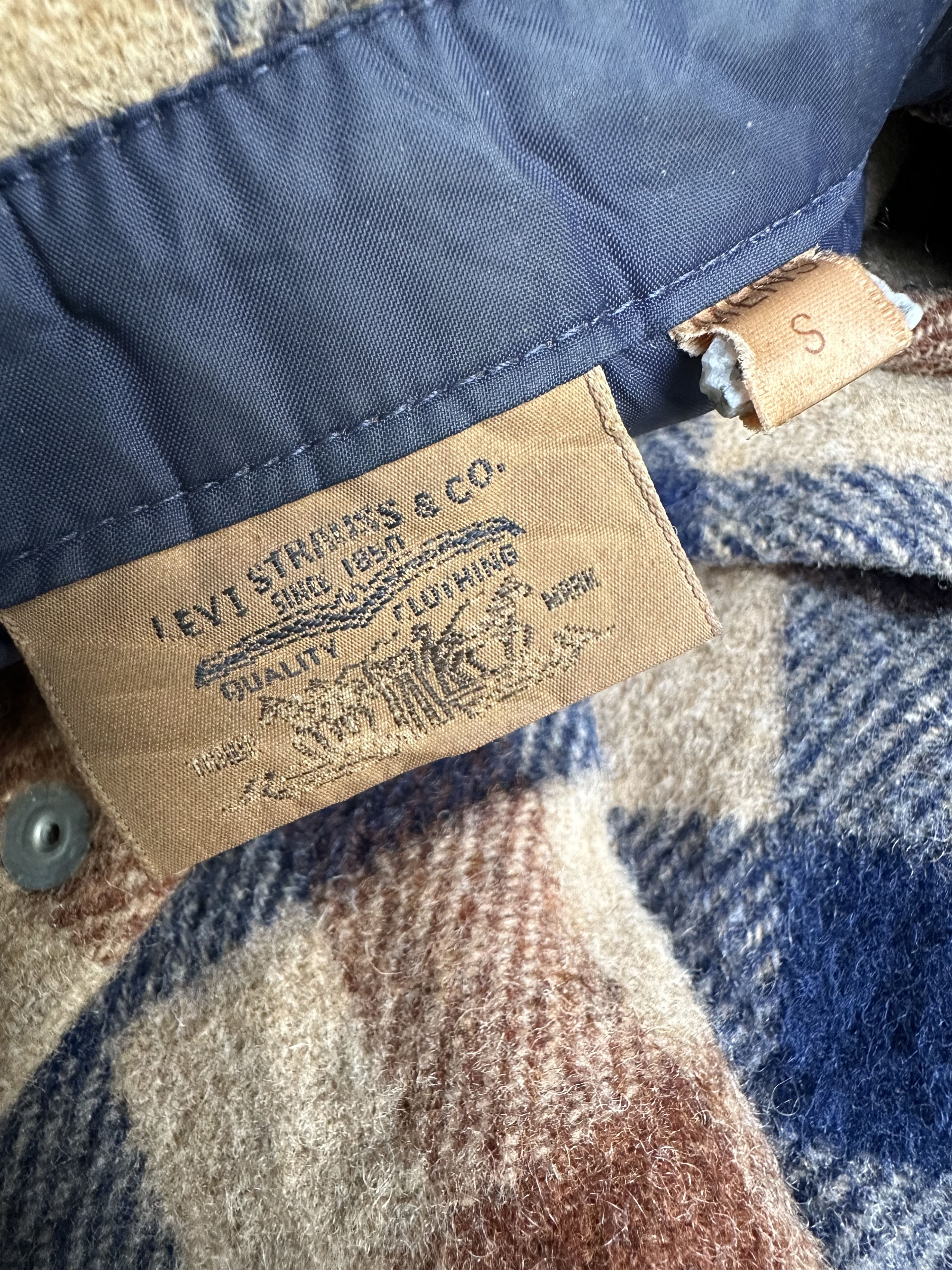 Levi's Rare Vintage 80 Levi’s Tartan Flannel Wool Nylon Snap Button Size US M / EU 48-50 / 2 - 17 Thumbnail