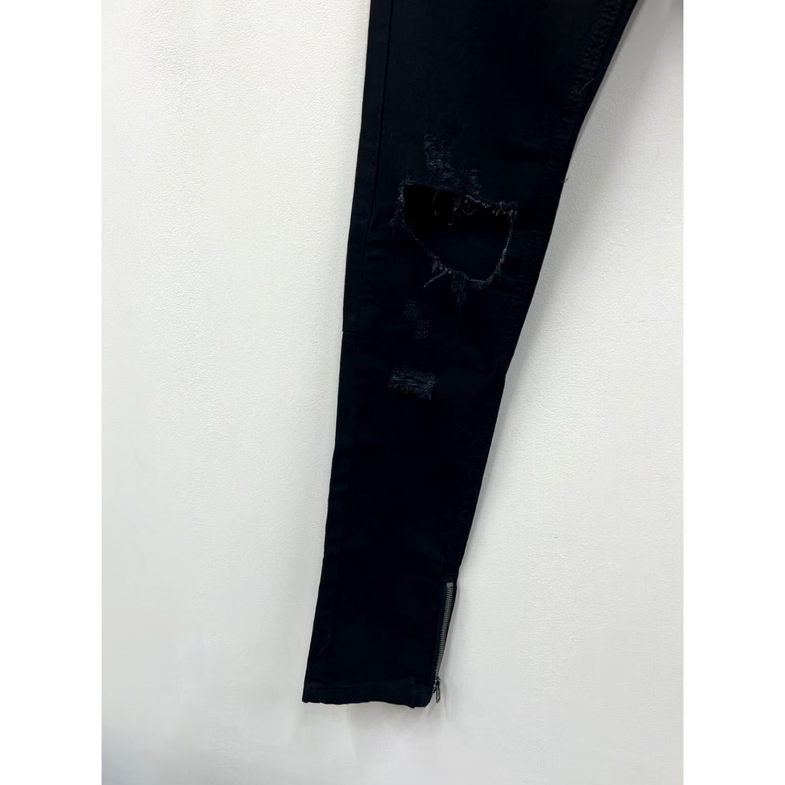 Vintage Religion Jeans Black Super Slim Fit Mens 31x32 Denim Pants Slimming Style Jeans Mens Black 31x32 Size US 31 - 6 Thumbnail