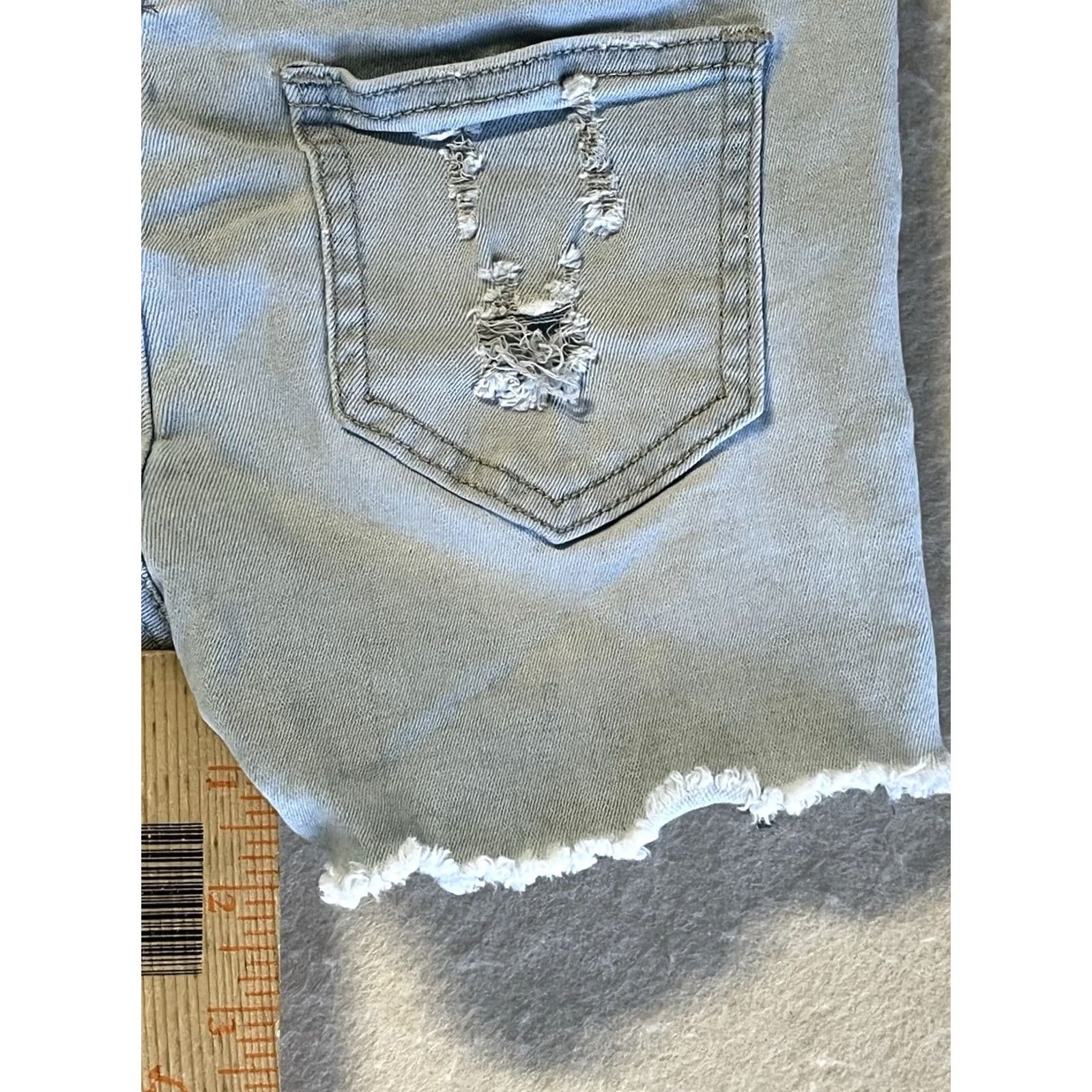 Denime 1st Kiss Shorts Bermuda Jeans Junior 12 Blue Denim Flat Front Casual Boys/Girls? Size 34" / US 12 / IT 48 - 5 Thumbnail