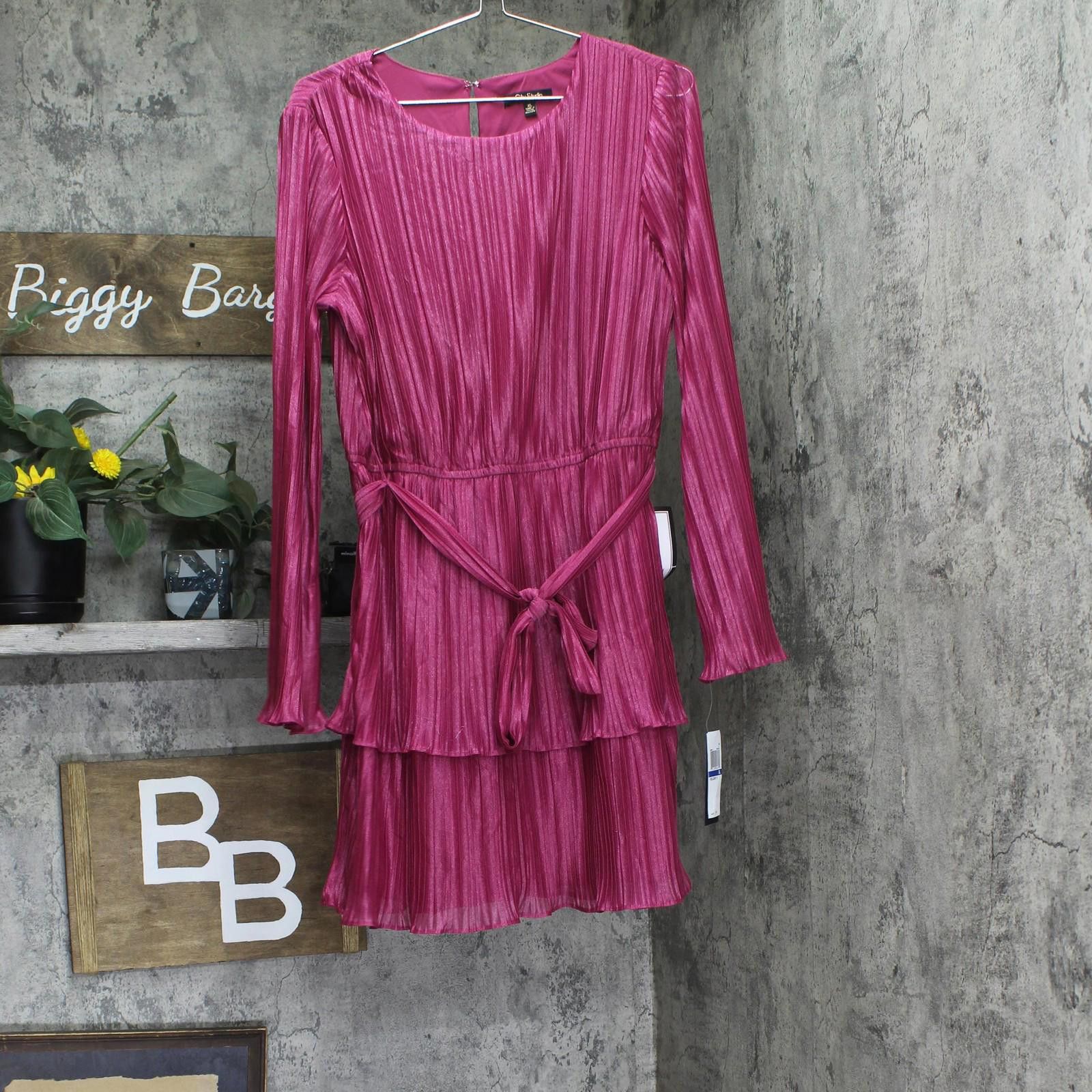 Other Nwt City Studios Pleated Dress 2389mz8at1 Magenta Pink Xl Size XL / US 12-14 / IT 48-50 - 1 Thumbnail