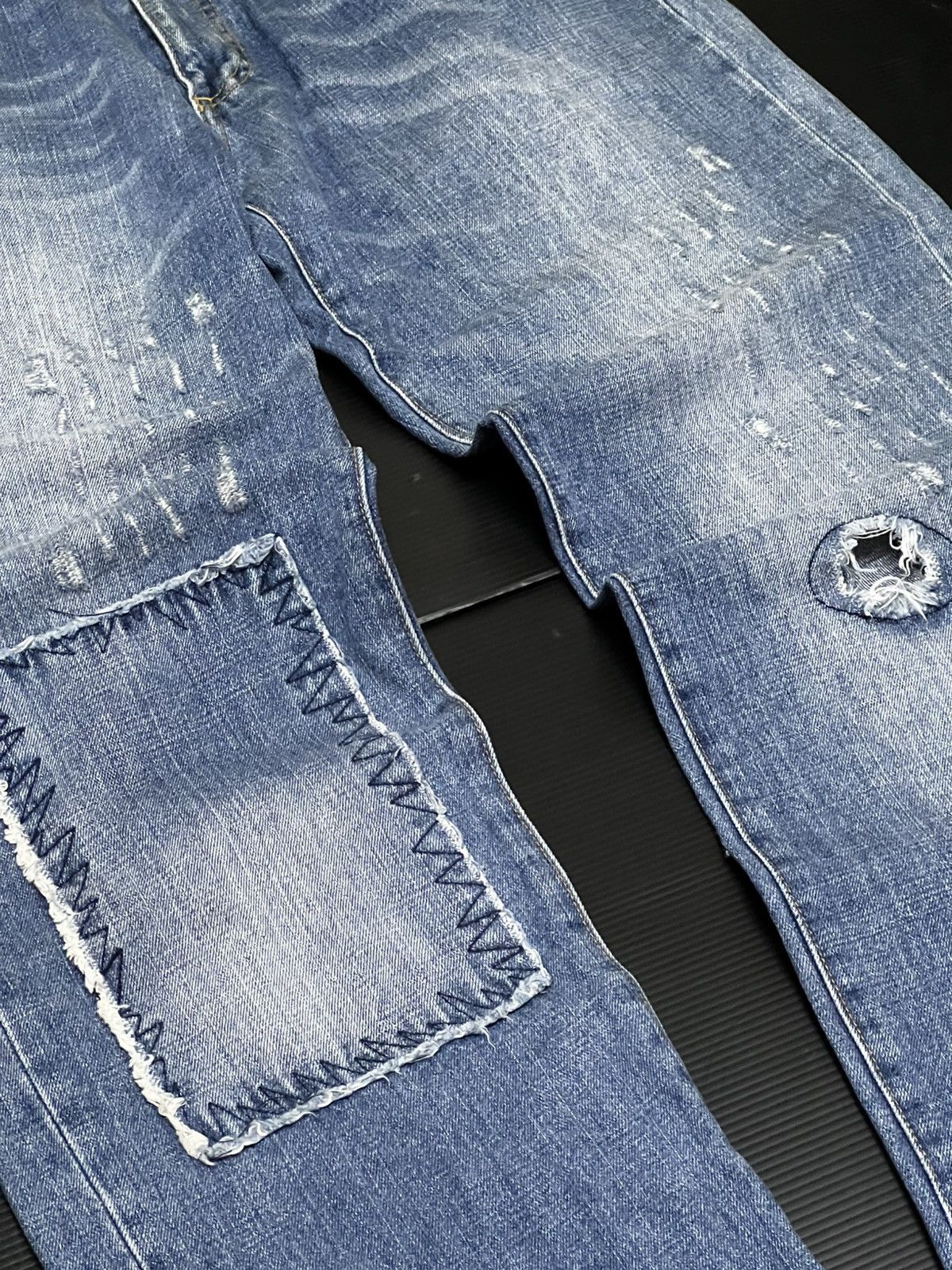 Smith's American × Vintage 🔥HOT DROPS🔥Japanese Brand Smith American Patch Work Denim Size US 32 / EU 48 - 3 Thumbnail